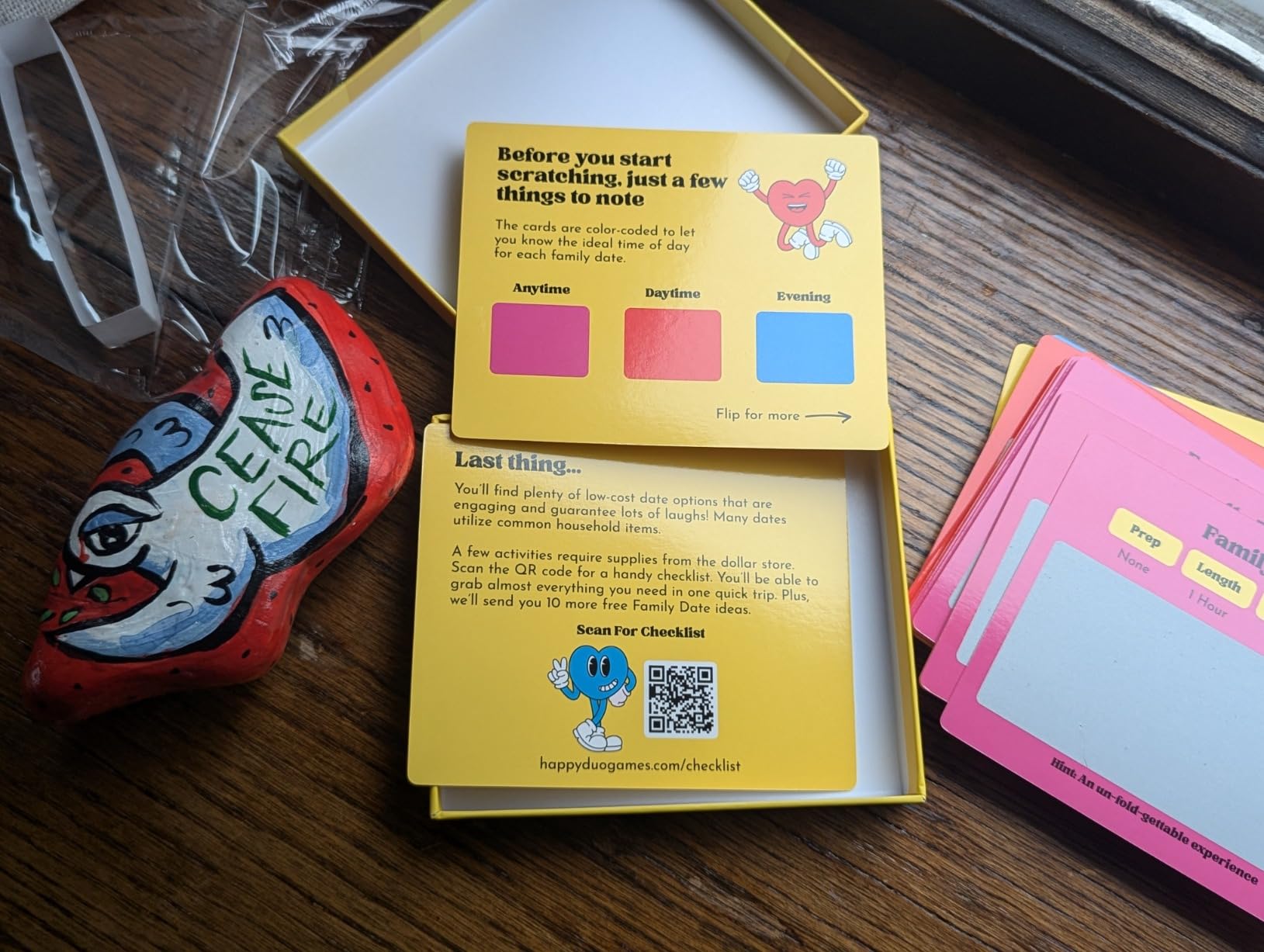 Happy Duo Family Dates - 40 Scratch-Off Family Games & Activities, Ages 4+ | Mystery family cards with screen-free games & activities for after school, weekends, rainy days, game night & more customer photo 1