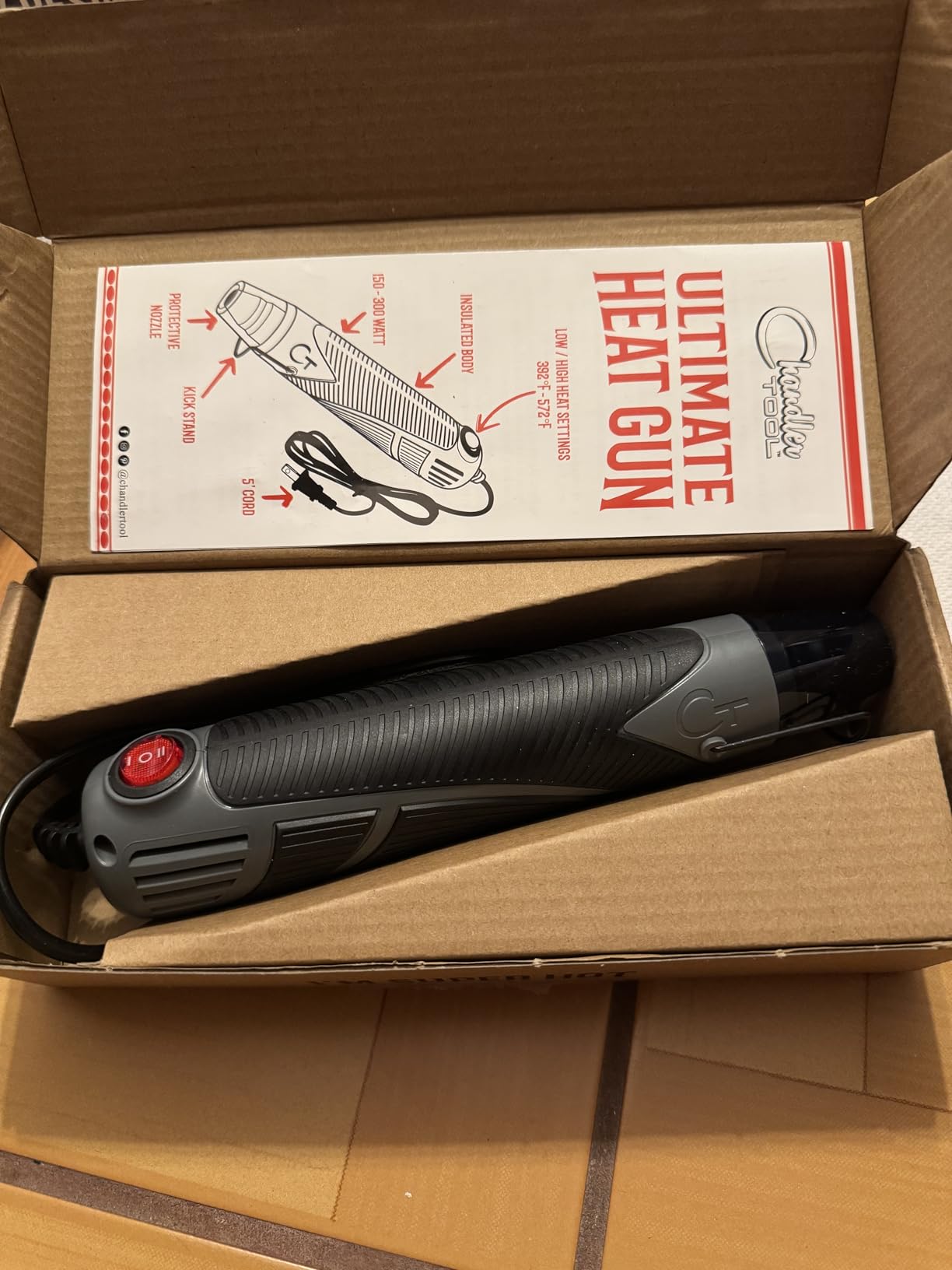 Heat Gun for Crafting, Mini Dual Temp Hot Air Gun Tool for Epoxy Resin, Shrink Wrapping, Vinyl Wrap, Embossing, Electronics, Candle Making, Sublimation, Phone Repair & DIY customer photo 2