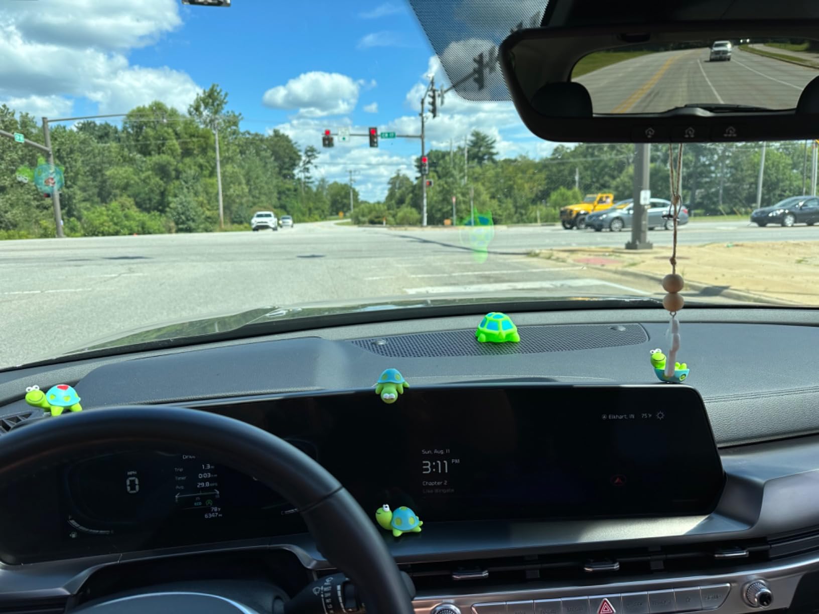 4 Pcs Mini Resin Tortoise Figurines Cute Car Accessories, Funny Turtles Rear View Mirror & Dashboard Decorations, Car Interior Ornaments, Fairy Garden Landscape Decor customer photo 1