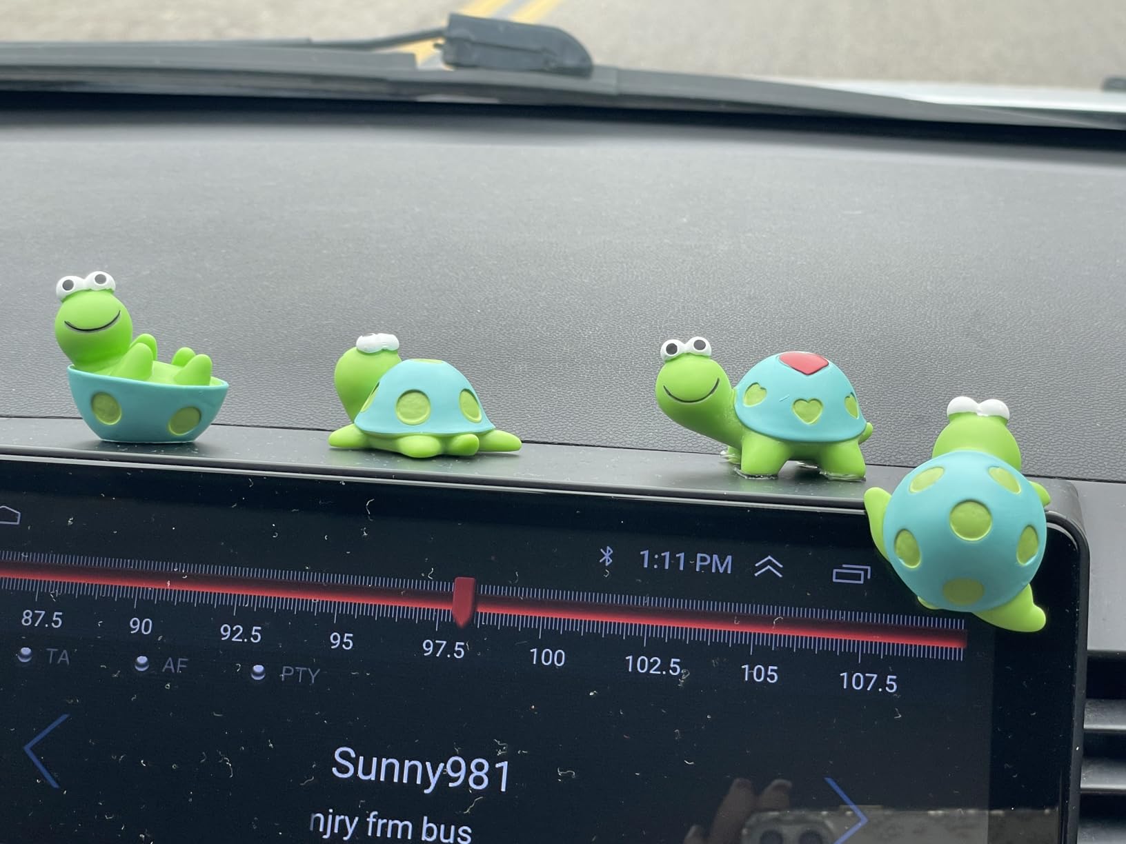 4 Pcs Mini Resin Tortoise Figurines Cute Car Accessories, Funny Turtles Rear View Mirror & Dashboard Decorations, Car Interior Ornaments, Fairy Garden Landscape Decor customer photo 2