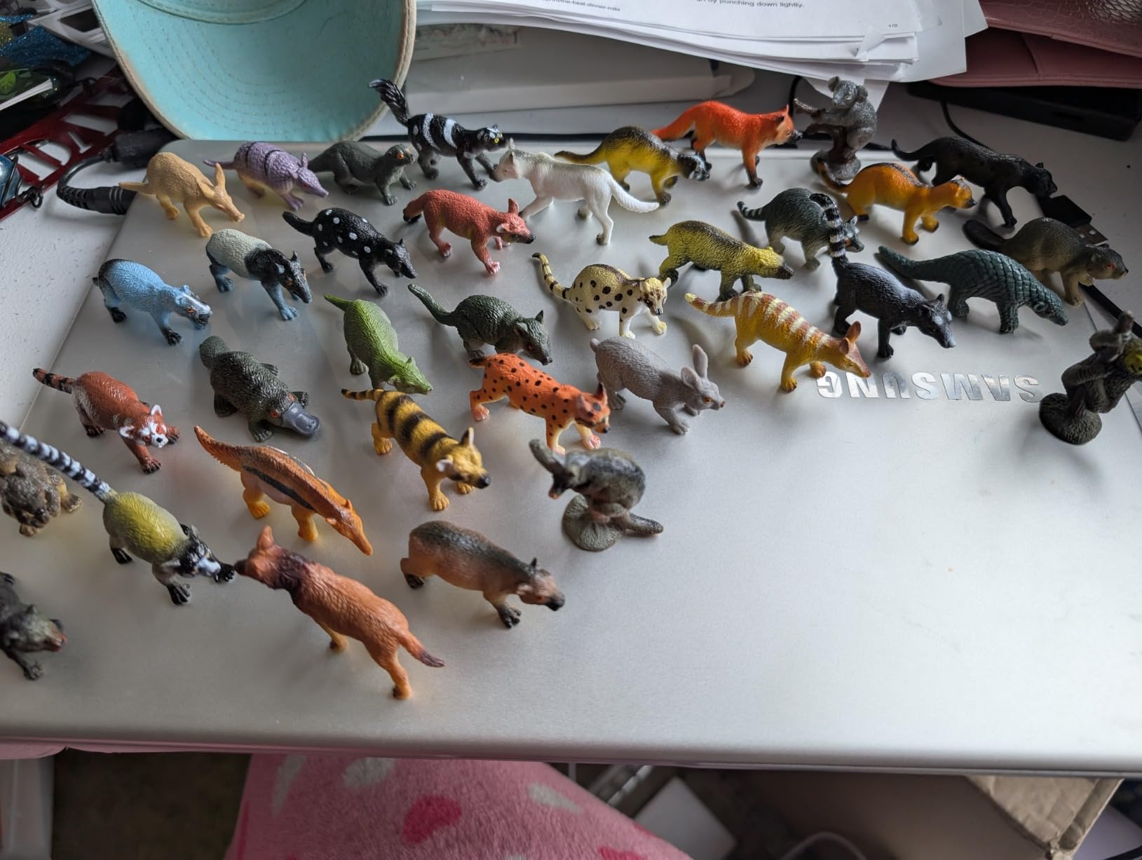 JOKFIECE 36 Small Animal Figures for Kids - Realistic Detailed Toy Forest Creatures Ideal for Play, Party, Cake Topers, STEM Learning for Toddlers 1-3 & Children of All Ages customer photo 1