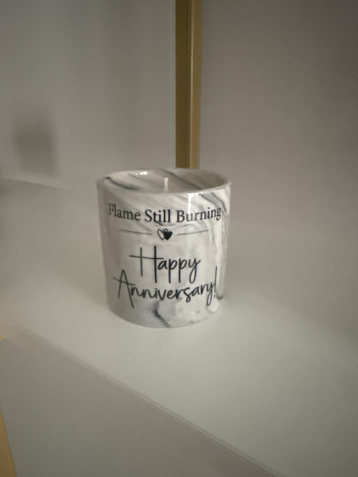 Anniversary Candle - Aniversario Gifts for Men, Women & Couples - Romantic Gifts for Him, Her - 6oz customer photo 2