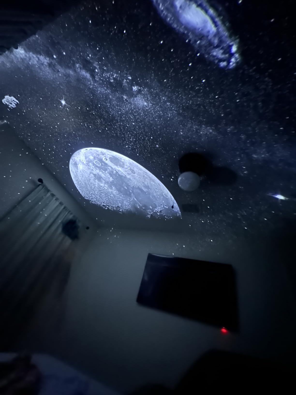 Planetarium Projector Pro for Bedroom, 13 in 1 Star Projector Galaxy Light, Ceiling Night Light Milky Way Mood Lighting with Timer, LED Space Galaxy Lamp Bedroom Room Decor for Adults Kids - White customer photo 1