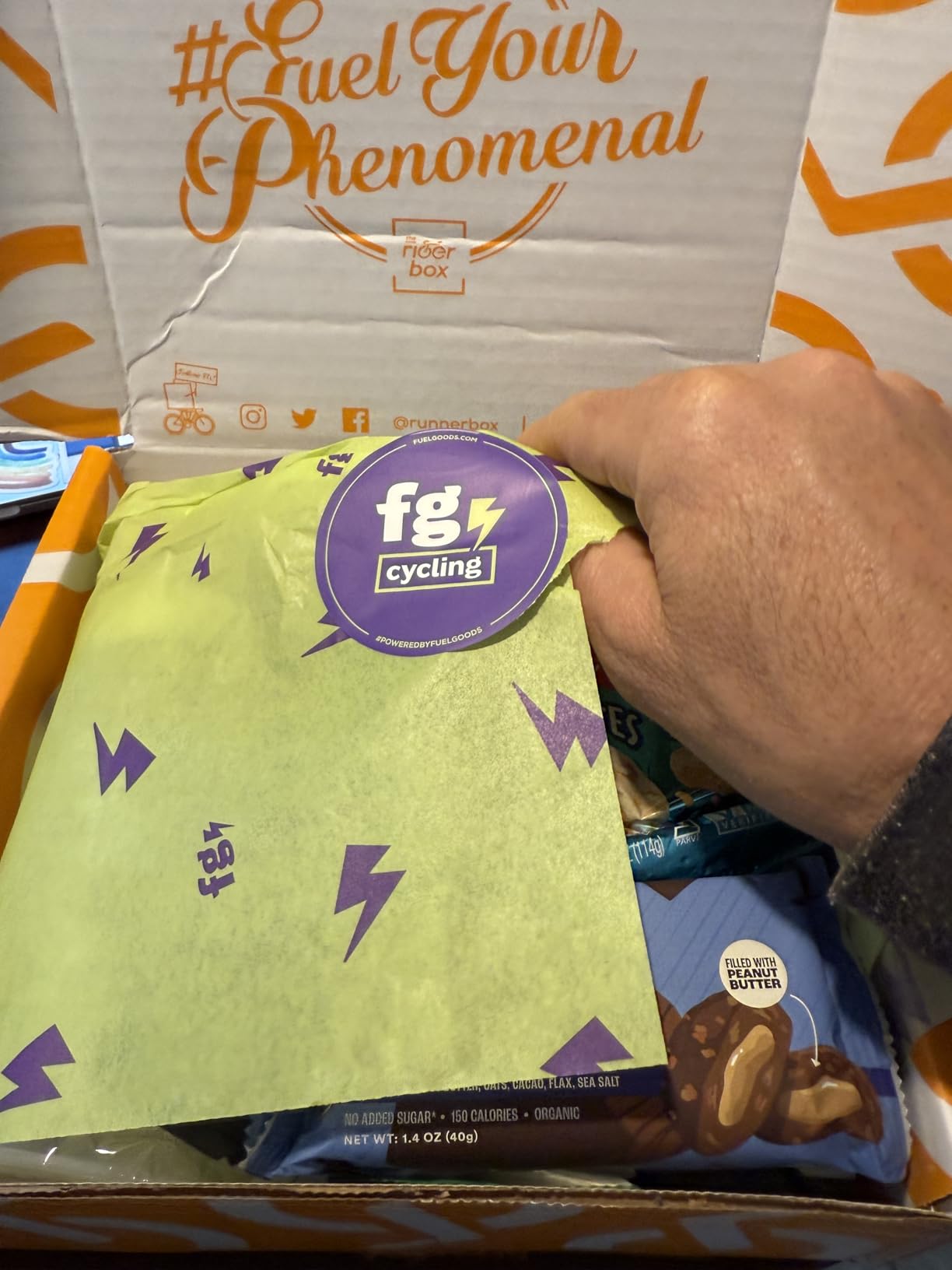 The RiderBox by Fuel Goods - Premium Cyclists Gift Box for Men and Women, Nutritional Snacks and Biking Accessories, 10-12 Items Per Box customer photo 1