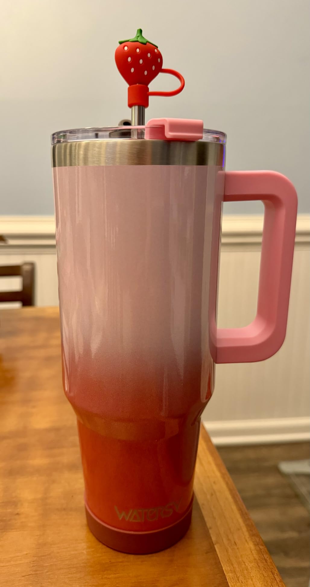40 oz Tumbler with Handle Double Wall Insulated Stainless Steel Travel Mug Purple customer photo 1