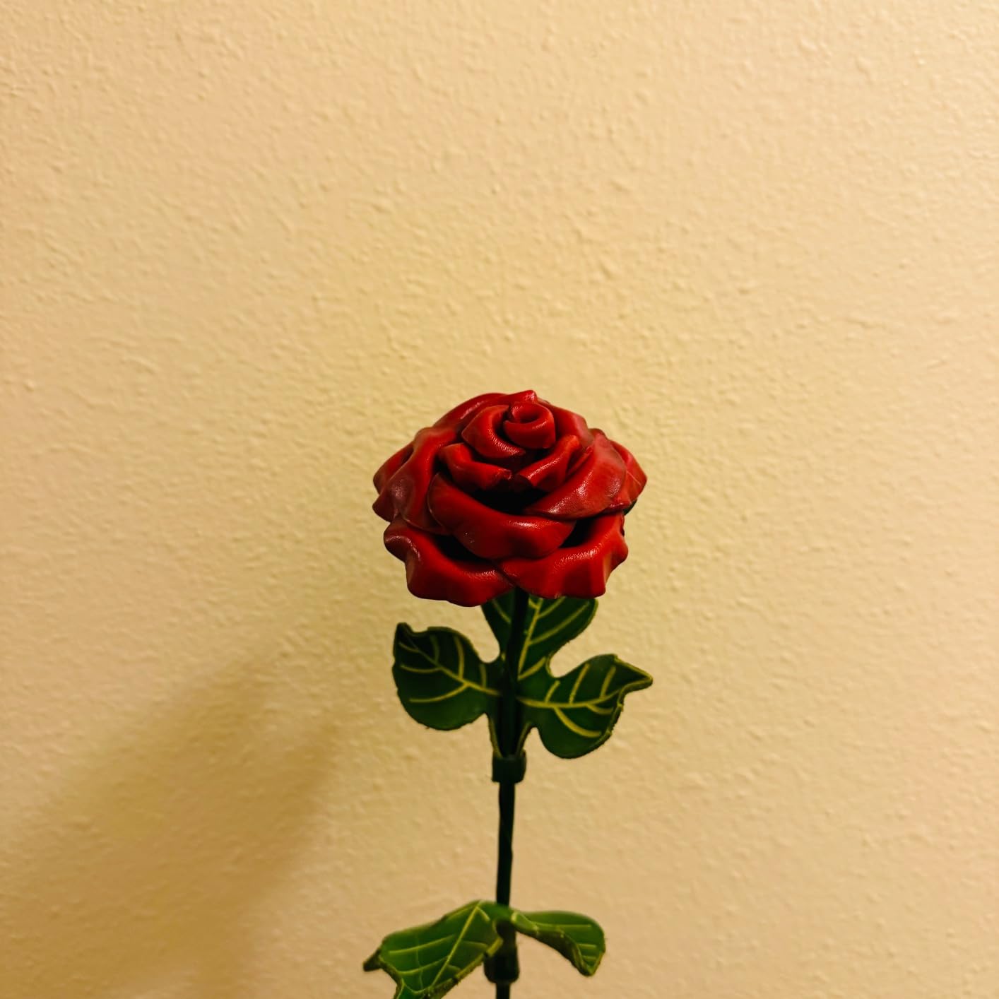 Leather Rose 3rd, 3 Year Wedding Keepsake for Her or Him customer photo 1