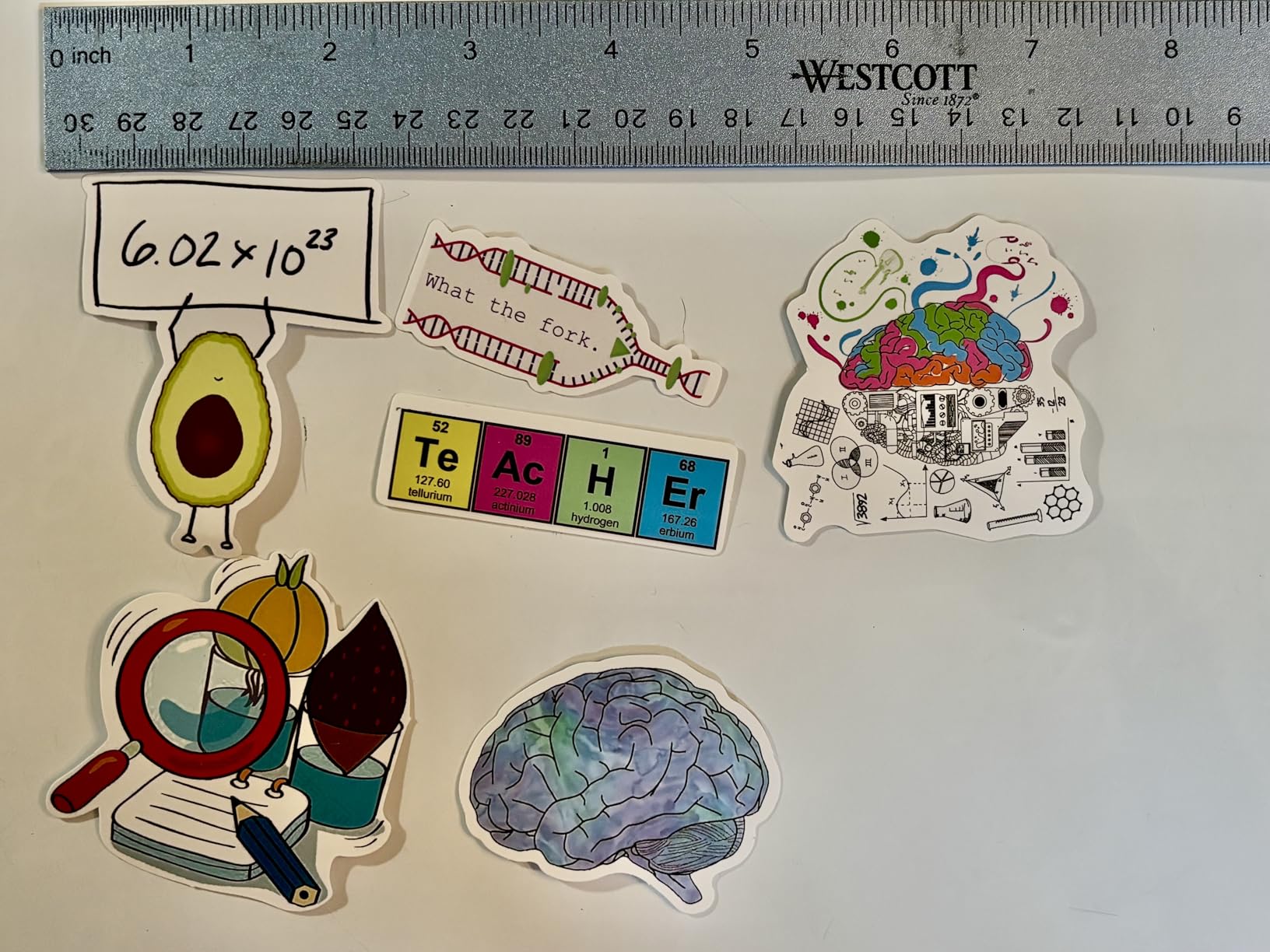 100 Pcs Science Stickers, Physics Biology Chemistry Lab Stickers | Waterproof, Vinyl, for Laptop Water Bottle, Back to School Gifts, Laboratory Classroom Decor, for Students Teacher Adults customer photo 1