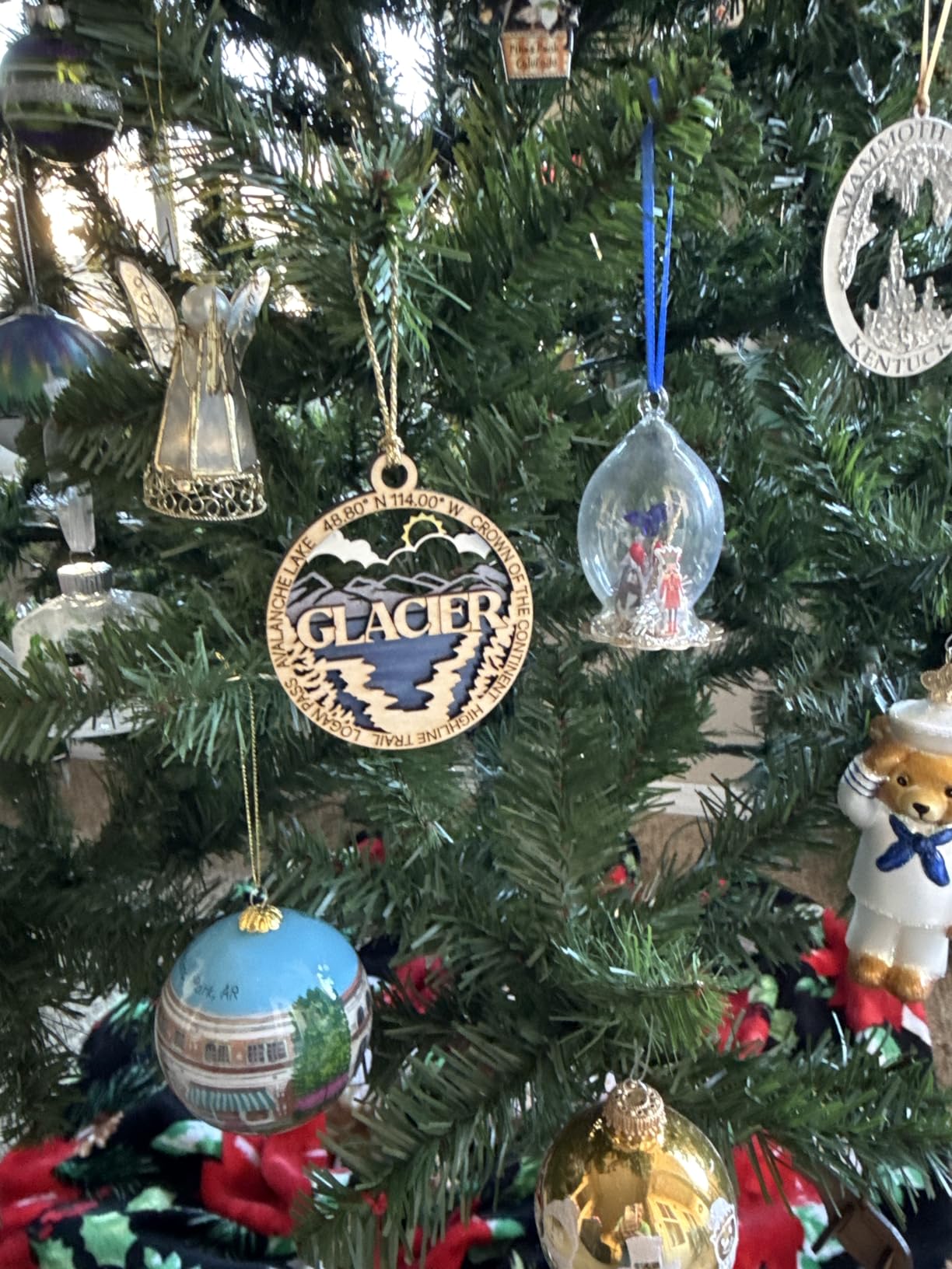 Kobuk Valley National Park Ornament - Handcrafted Wood Caribou Scene, Alaska Christmas Decor customer photo 1