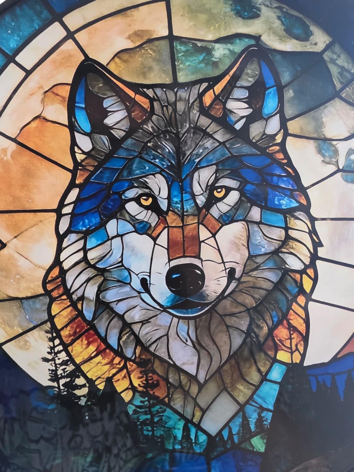 Remorelt Wolf Dream Catchers - 3-Layer Circle Wall Hanging with Different Wolf Art customer photo 1