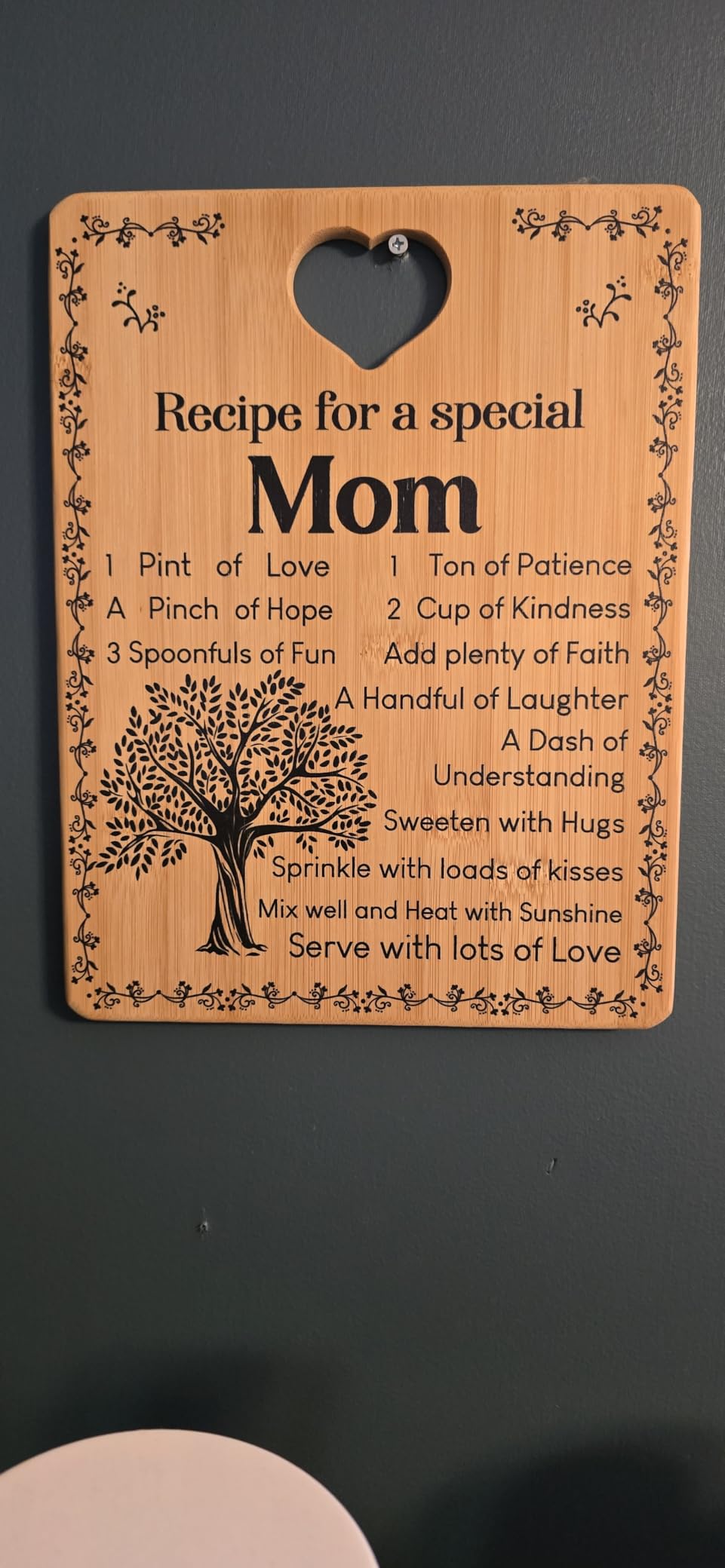Gifts for Aunt - Recipe for a Special Aunt Cutting Board Set with Bamboo-Made Engraved Utensil Set customer photo 1