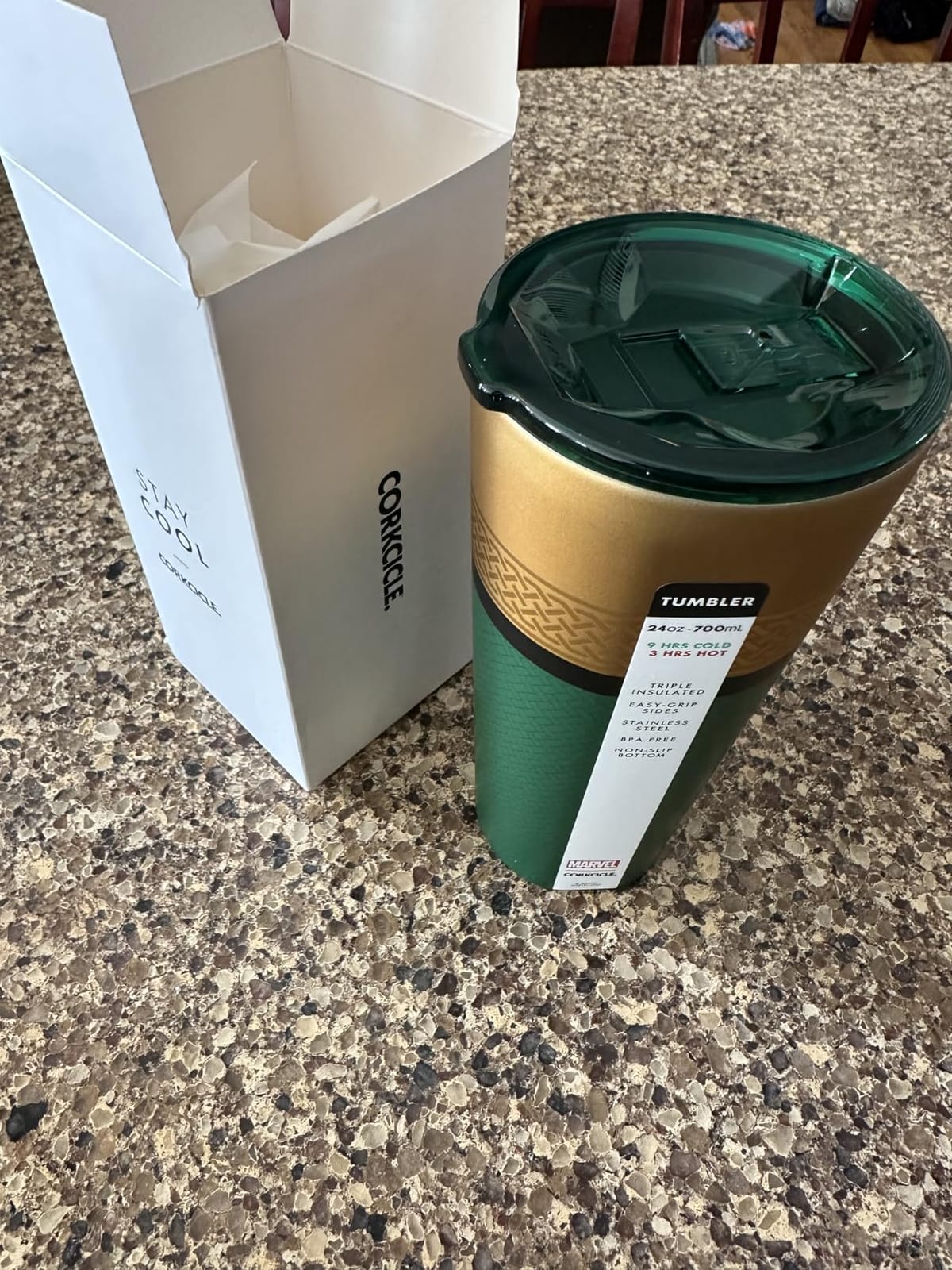 Corkcicle Insulated Tumbler with Lid, 24 oz, Marvel Wolverine customer photo 2