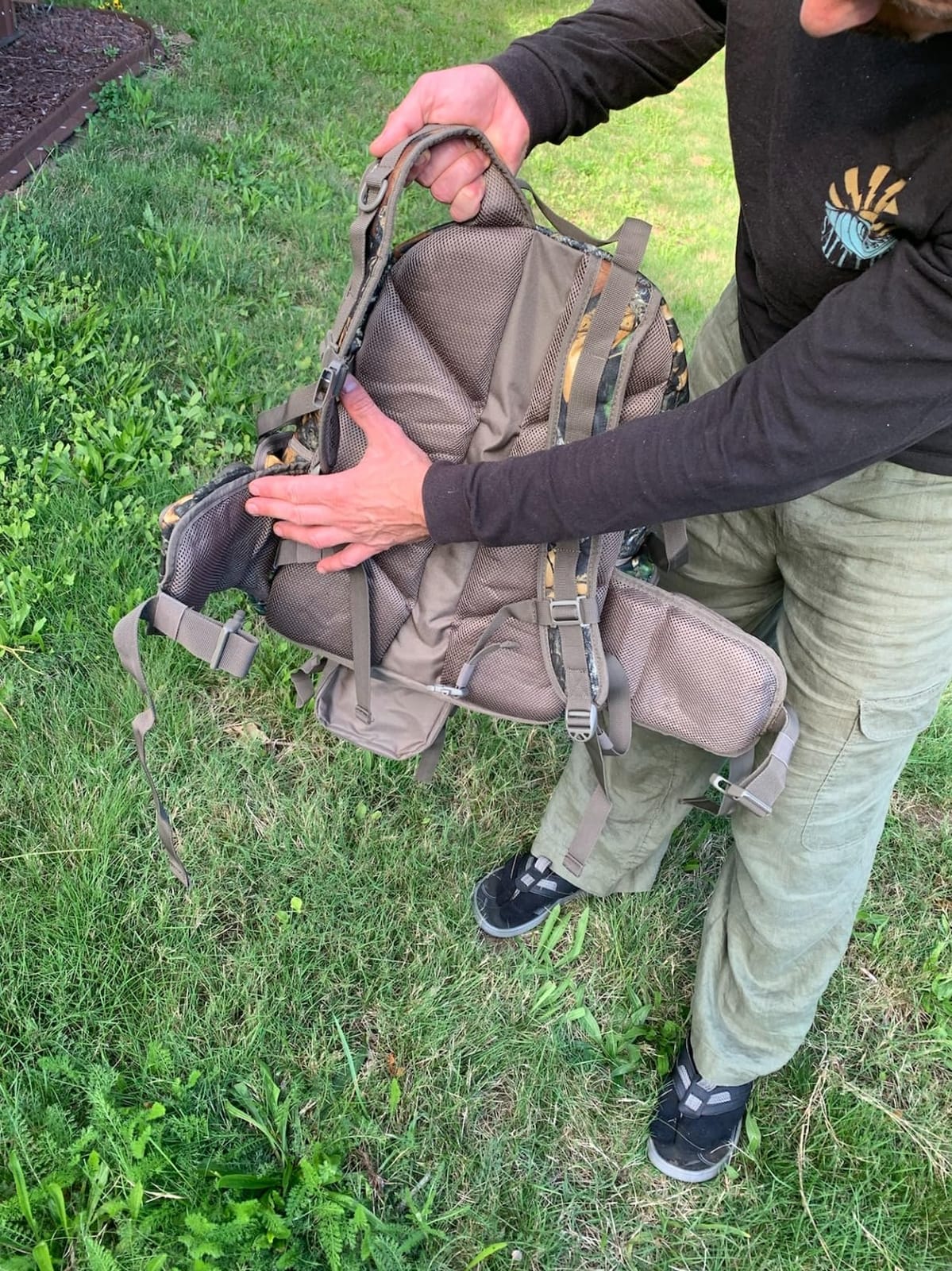 Hunting Backpack for Men Camo Hunting Day Pack for Rifle Bow 35L | Silent fabric, Daypack for Rifle Bow Carry System, Waterproof Camo, Versatile and roomy, Hunting gifts for men Hunting gear customer photo 2