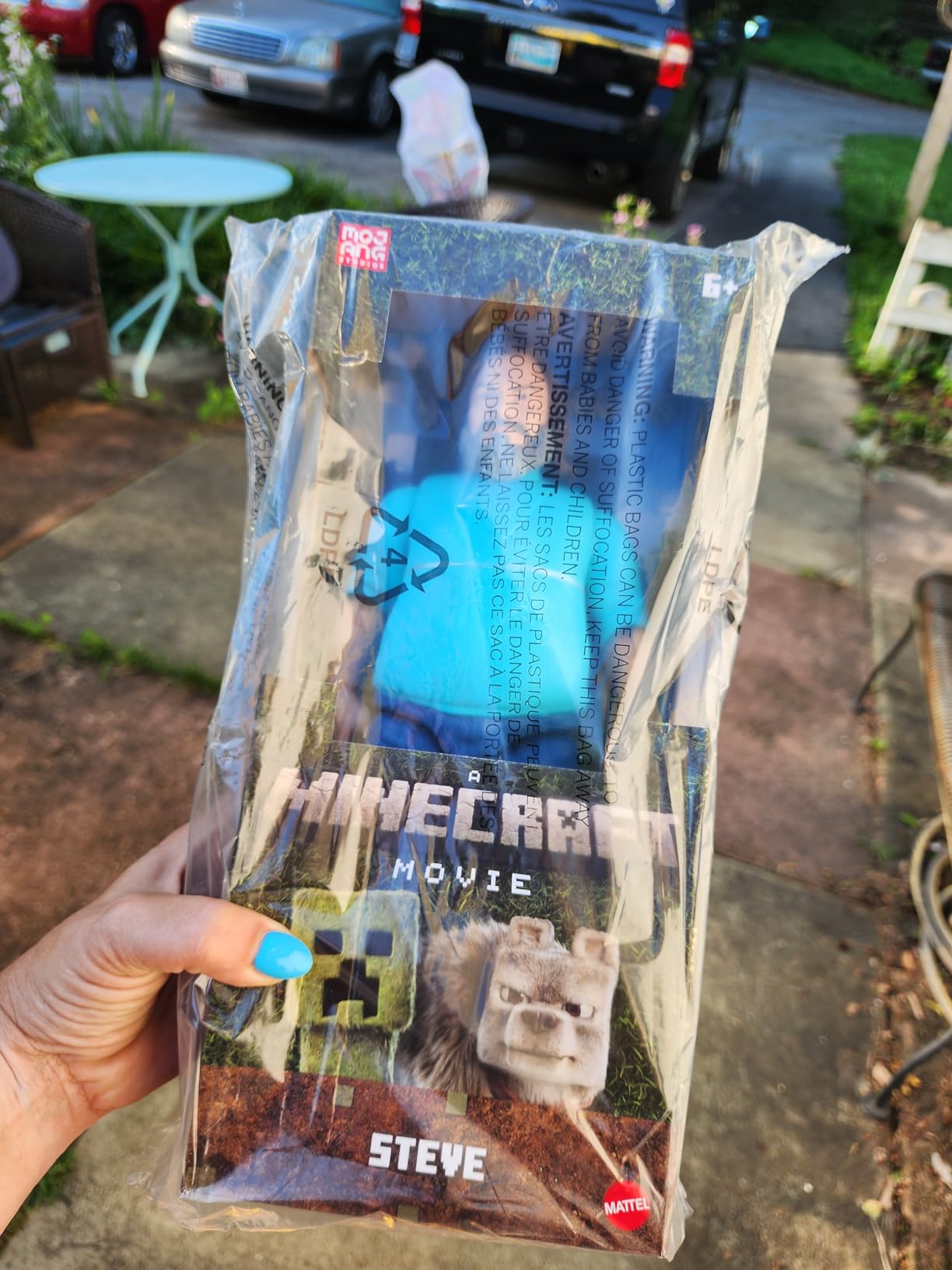 Mattel Minecraft Large-Scale Action Figure, 12-inch Posable Steve Toy Collectible Inspired by A Minecraft Movie customer photo 1