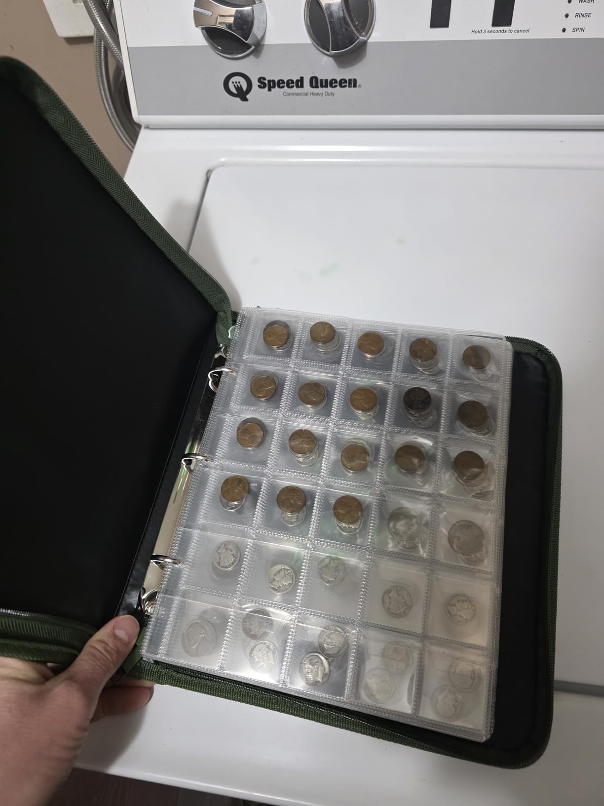 Coin Collection Book Holder for Collectors, 520 Pockets Fireproof Coins Collecting Album & 36 Sleeves Money Storage Case customer photo 1