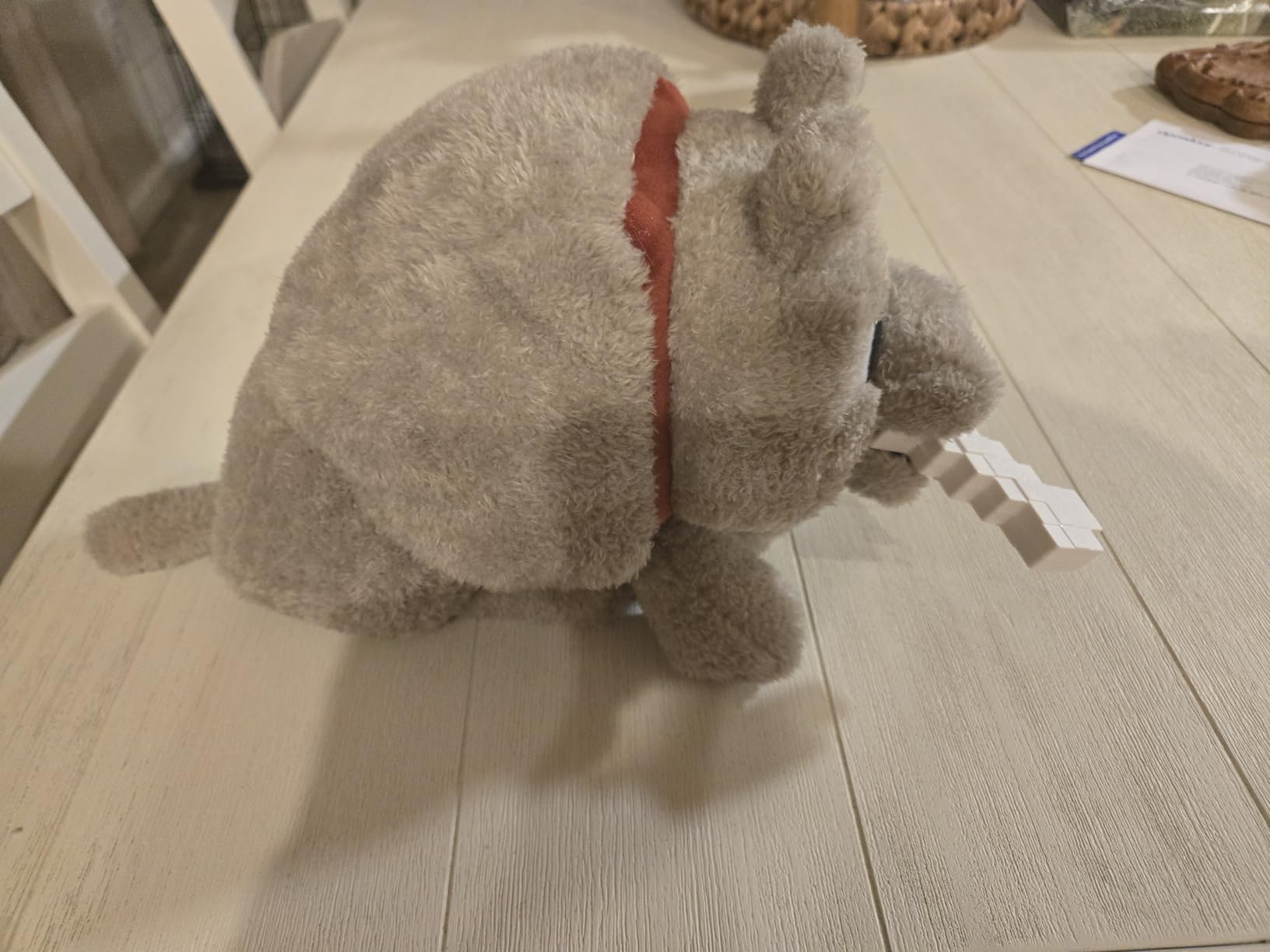 Mattel Minecraft Dennis the Wolf Plush Toy with Sound and Feeding Action | Food Mode, Stuffed Animal, Inspired by A Minecraft Movie (Amazon Exclusive) customer photo 2