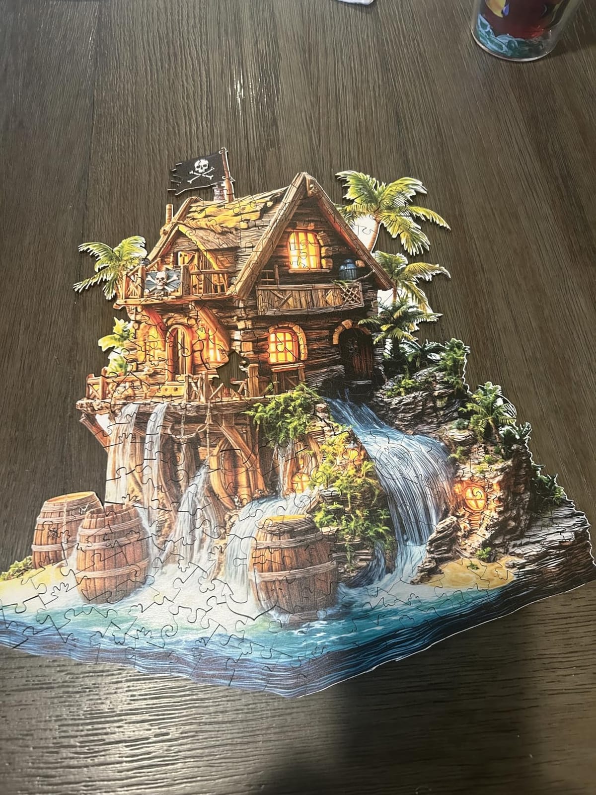 300 Pieces Wooden Puzzles, 3D Cave Forest Puzzle, Unique Animal Shaped Wood Challenging Jigsaw Puzzles Ideal for Adults, Premium Wood Gift Box 13.4x13.3in customer photo 2