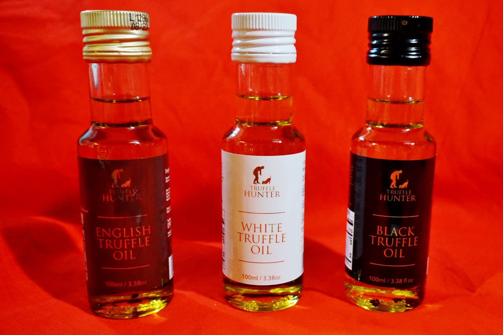 TruffleHunter Truffle Oil Selection Gift Set 3 x 3.8 Fl Oz | English, White & Black Truffle Oils, Extra Virgin Olive Oil, Vegan, Kosher, Halal, Variety Gift Set customer photo 1