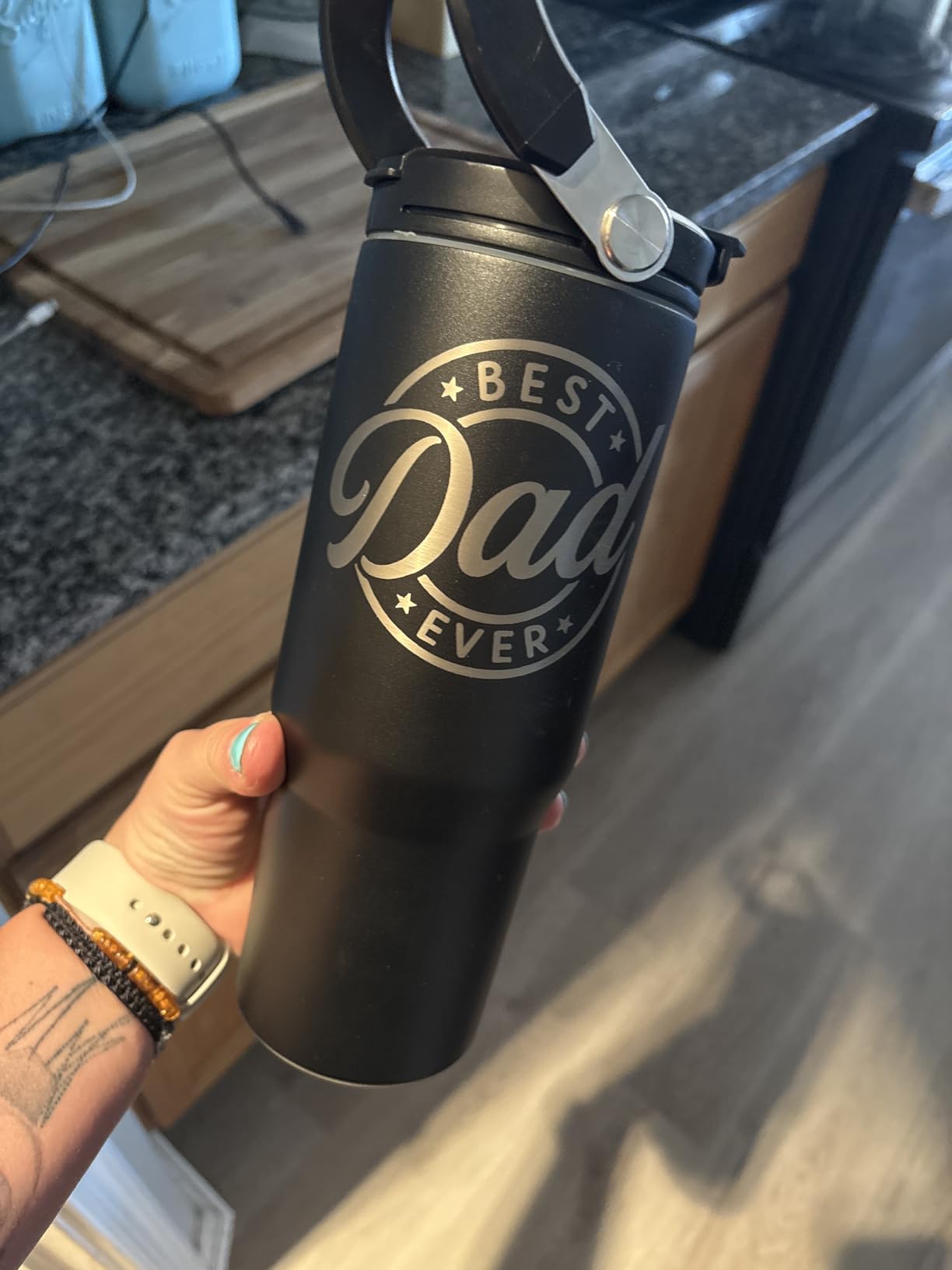 Teacher Appreciation Gifts, Teacher Tumbler 30oz, Stainless Steel Insulated Tumblers Coffee Travel Cup with Handle & Flip Straw, Best Teachers Gifts from Student for Birthday Christmas Graduation customer photo 1