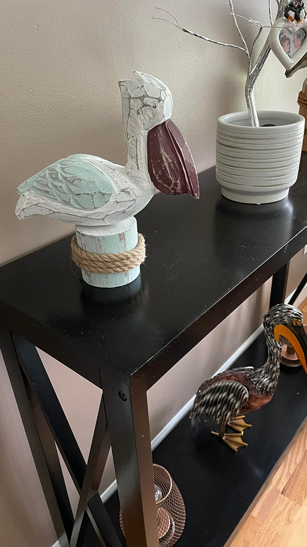 Deco 79 Polystone Pelican Decorative Sculpture Textured Home Decor Statue, Accent Figurine 5