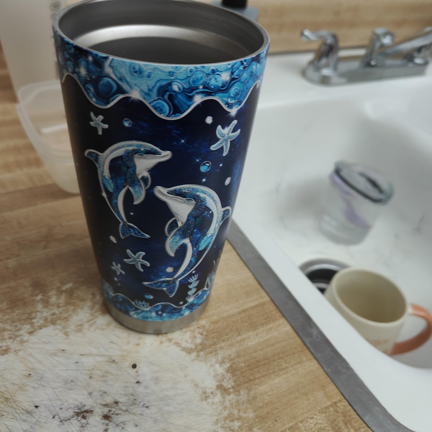 SANDJEST Hunting Tumbler 20oz Stainless Steel Insulated Travel Mug Cup for Men Deer Hunter Gifts for Birthday Christmas Fathers Day customer photo 1