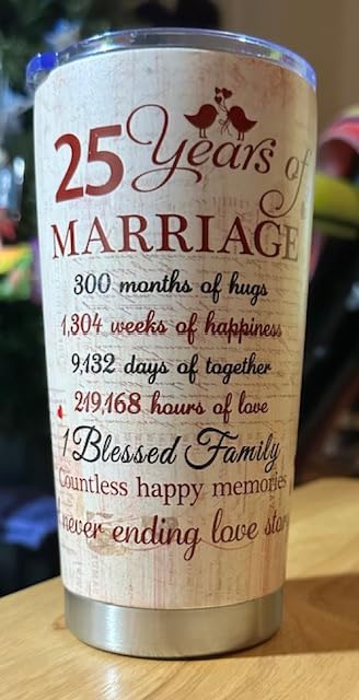 kwsnatel 14th Anniversary Vintage Gifts, 14 Year Anniversary Wedding Gift for Her or Him, Ivory Anniversary Tumbler Gift for Couple 20oz Stainless Steel Insulated Cup Present(1 PC) customer photo 2