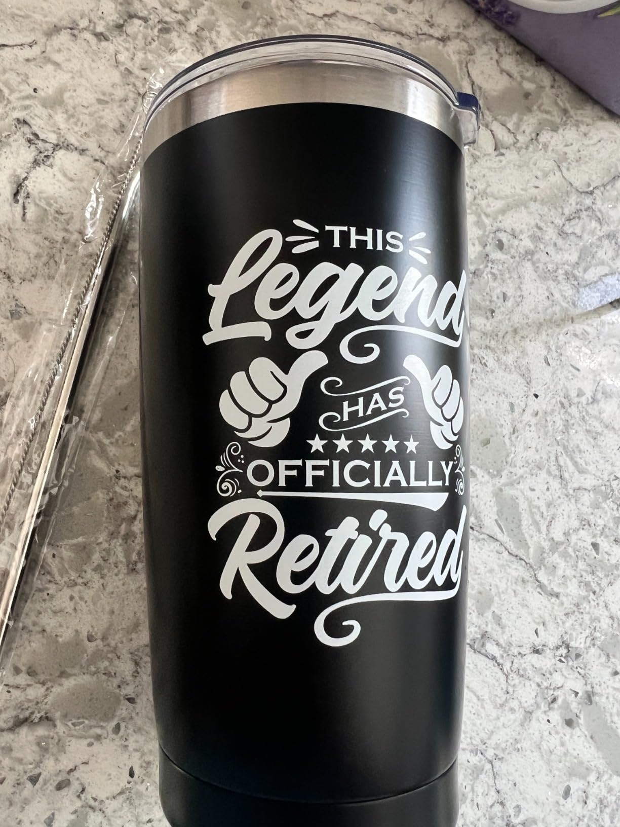 10 Pcs Retirement Gifts for Men 2026, This Legend Has Retired, Happy Retirement Gifts for Dad, Grandpa, Coworker, Teachers, Boss, Friends, Retirees, 20 Oz Tumbler Best Retirement Gifts Basket customer photo 2