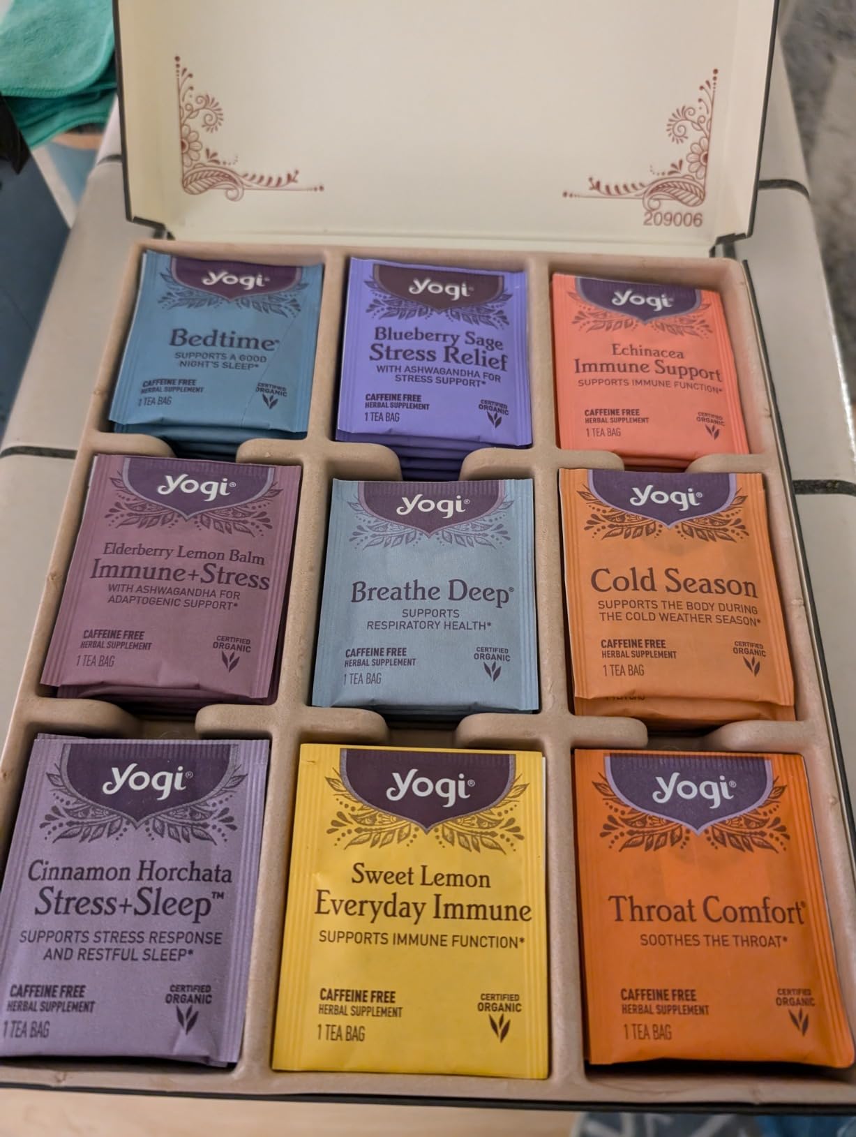 Yogi Get Well Gift Box, 45 Tea Bags | Caffeine-Free Wellness and Immunity Variety Pack with 9 Herbal Teas customer photo 1