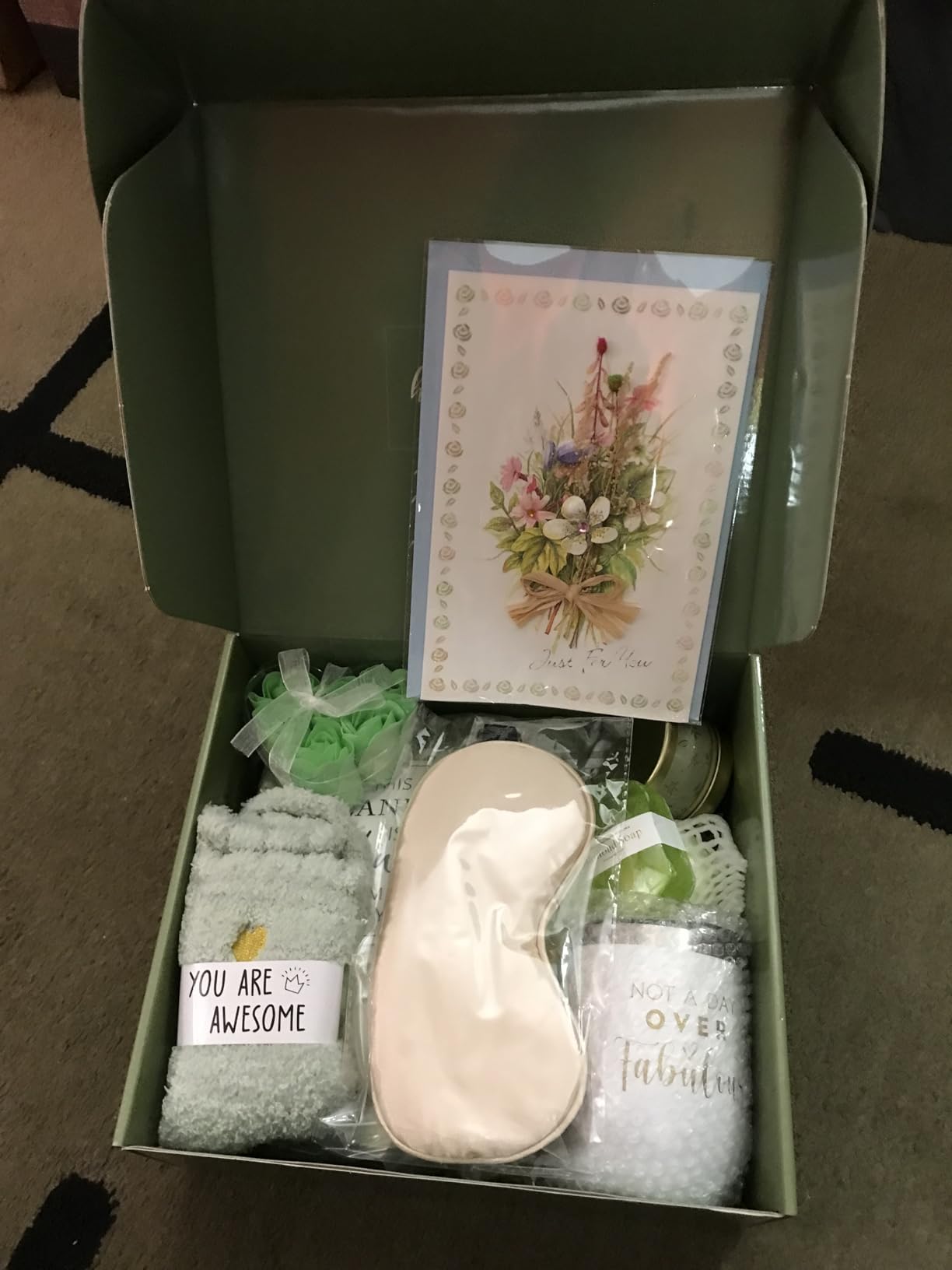 Fall Gifts Basket for Women,Unique Birthday Gifts for Mom Sister Friend Wife w/Fall Candle,FALL Home Decor,Self Care Get Well Spa Box,Thanksgiving,Halloween Christmas Gifts for Her,FALL Gifts Box Cozy customer photo 2