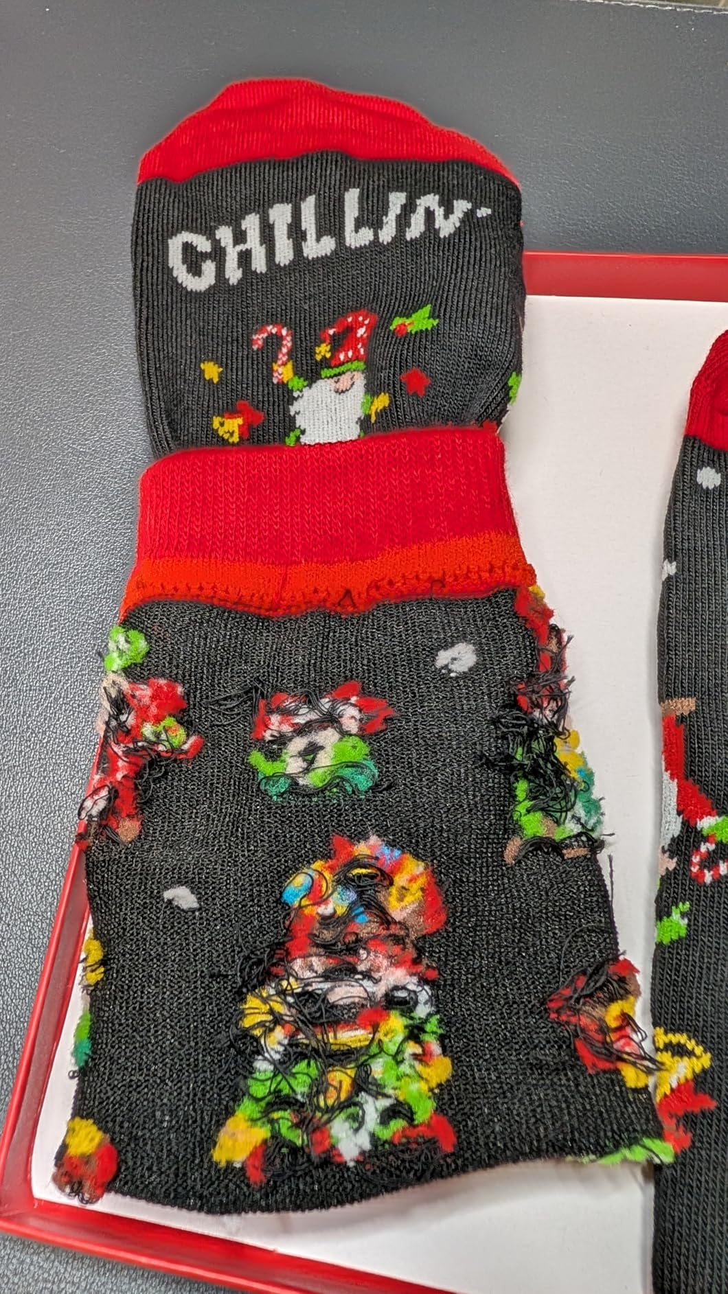 Christmas Socks for Adult - Gnome Xmas Movie Snowman Deer Tree Gifts, Xmas Cards customer photo 1