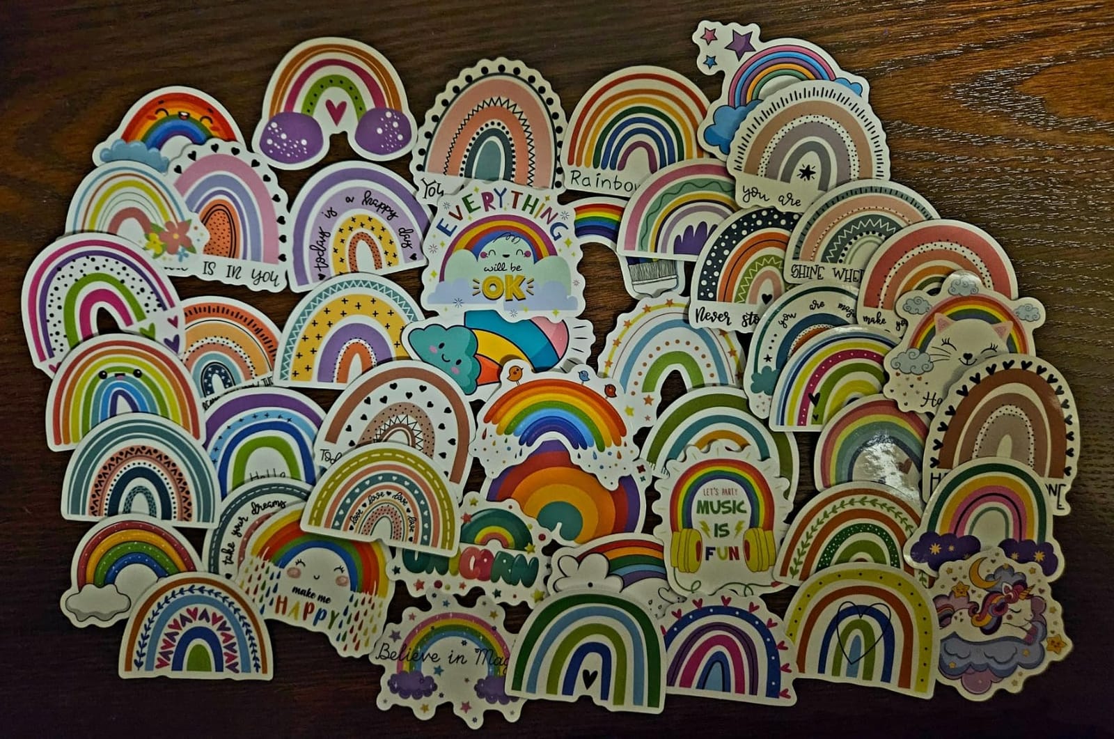 50Pcs Cute Weather Stickers Cartoon Water Bottle Stickers | Sticker for Kids, Waterproof Decals for Laptop Water Bottles, Scrapbook Supplies Party Supplies customer photo 2