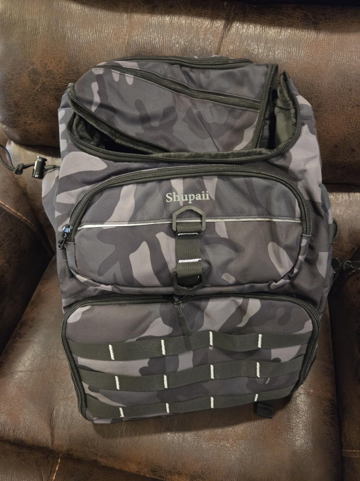 Fishing Backpack with Rod Holder, 45L Capacity Tackle Storage Bag | Water Resistant Fishing Bag, Tackle Box Backpack Fishing Gear, Fisher Gifts For Men customer photo 1