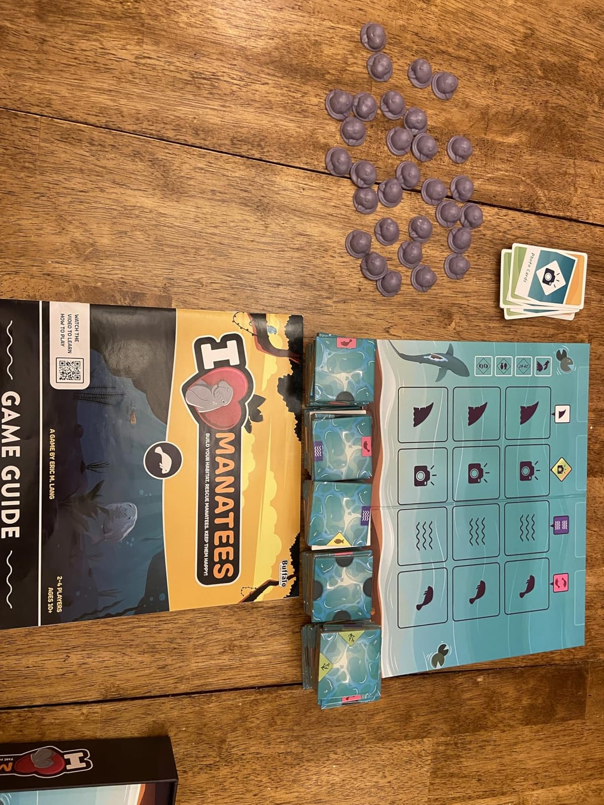 Buffalo Games - I Heart Manatees - Manatee Habitat Building Game - Deck Building and Strategy - Eric Lang Game- Ages 10 and Up customer photo 1