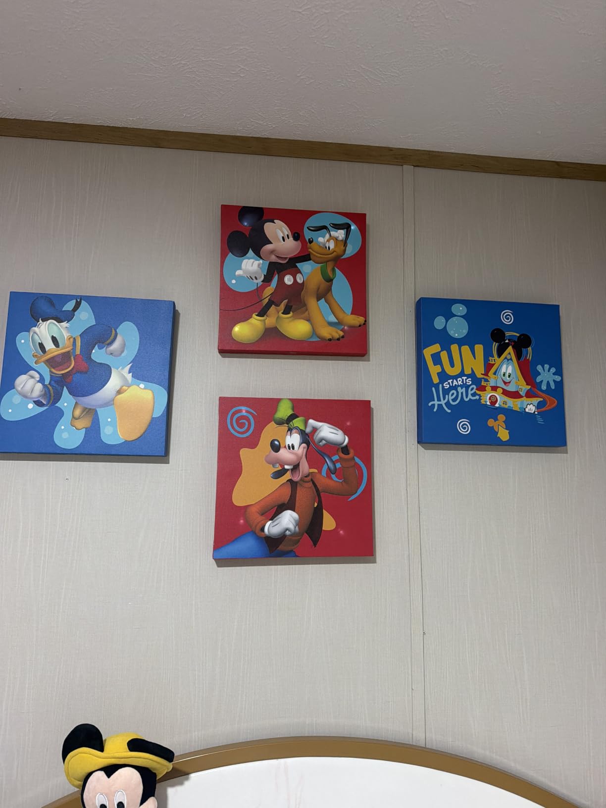 Bluey Canvas Wall Art - 4-Piece Set for Kids' Room Decor, Each Print 12x12, Colorful and Fun Artwork for Bedroom, Nursery, or Playroom customer photo 2