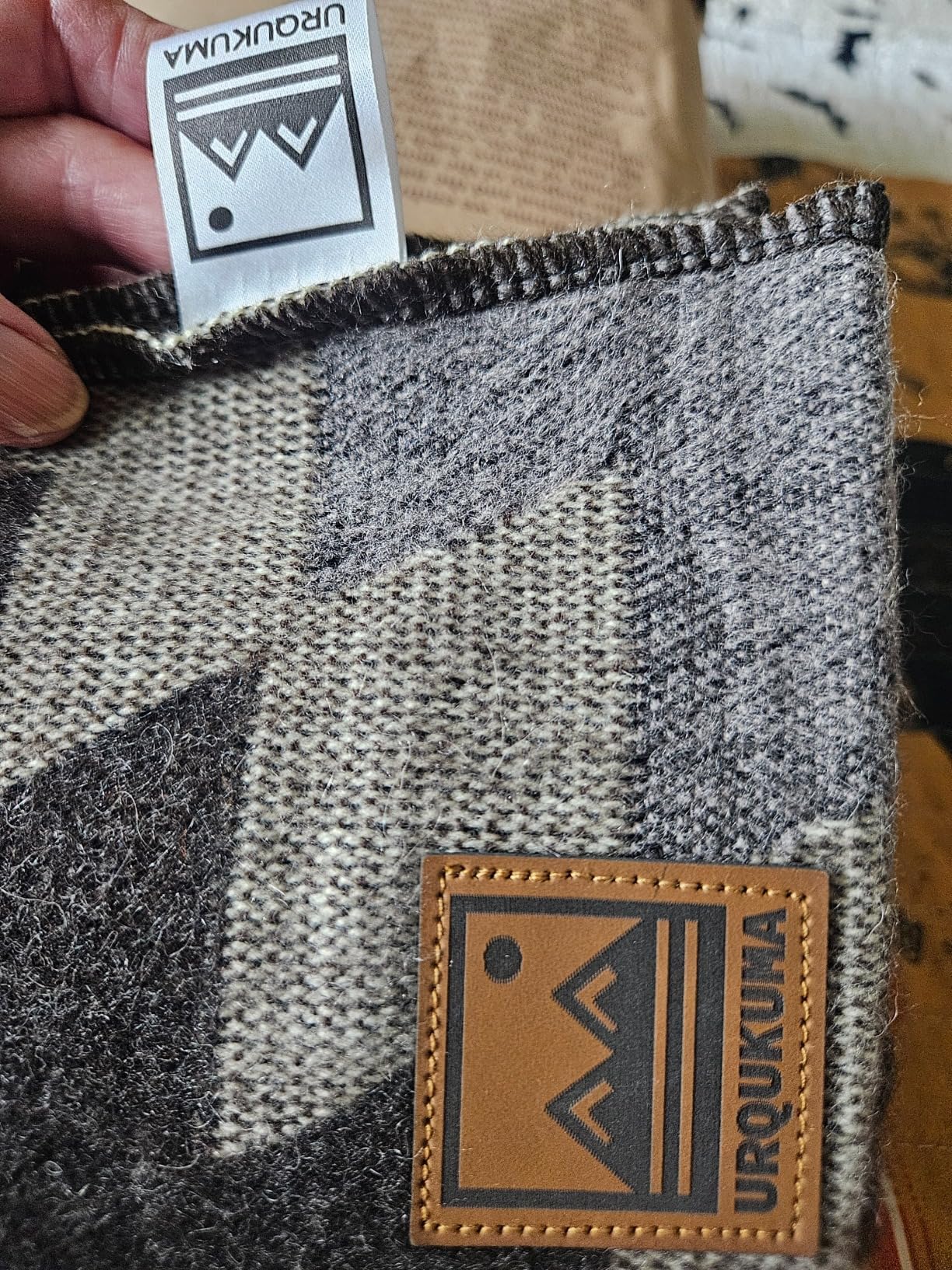 Alpaca Blanket - Premium Alpaca Wool Throw Blanket for Cozy Comfort - Warm Alpaca Wool Blanket - Made by Artisans in Ecuador customer photo 1