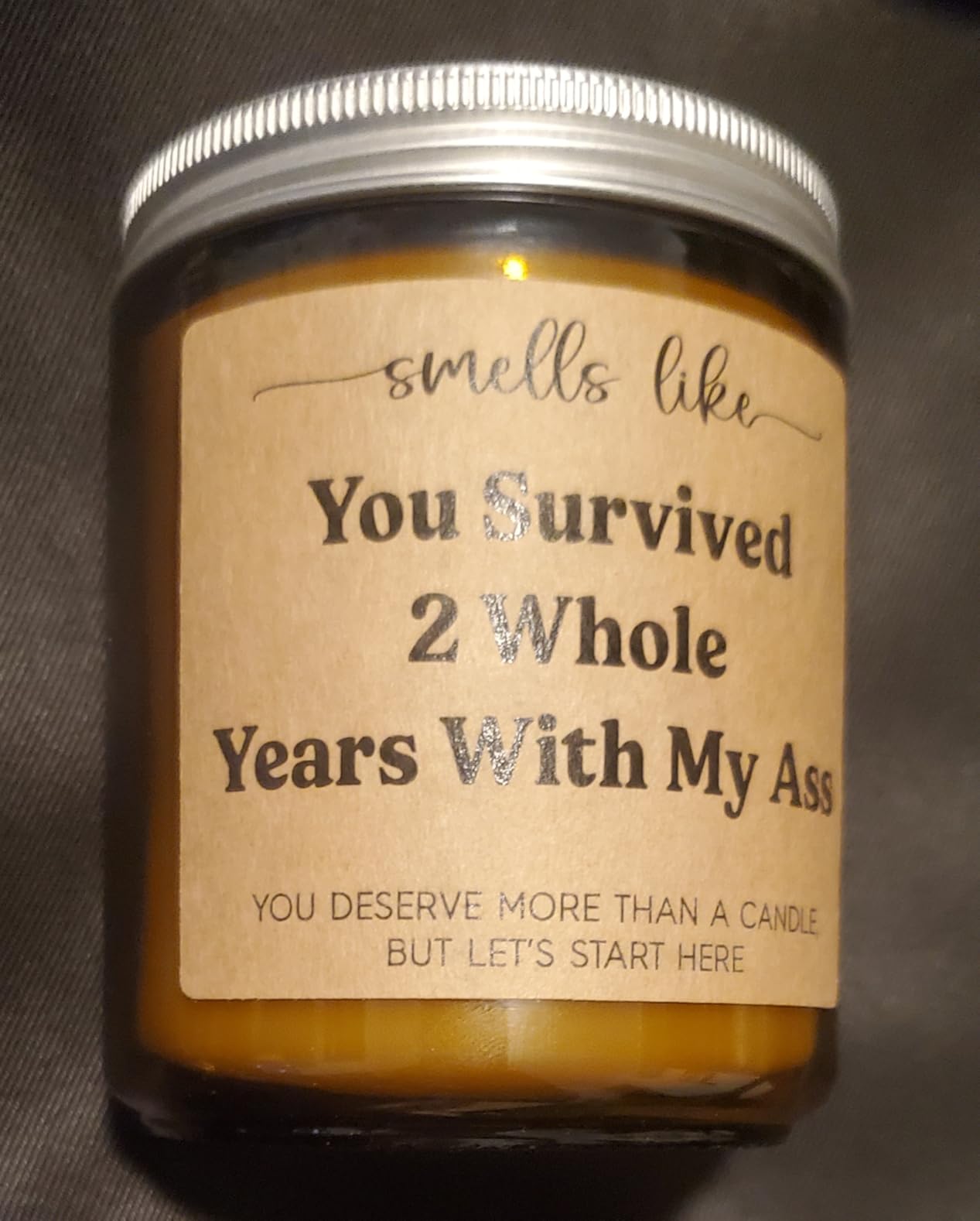 LEADO 2 Year Anniversary, 2nd Anniversary Candle Gifts for Him, Her | Cotton Anniversary, 2nd Wedding Anniversary, Happy 2 Yr Dating Anniversary Idea for Girlfriend, Boyfriend, Couple, Men, Women customer photo 2