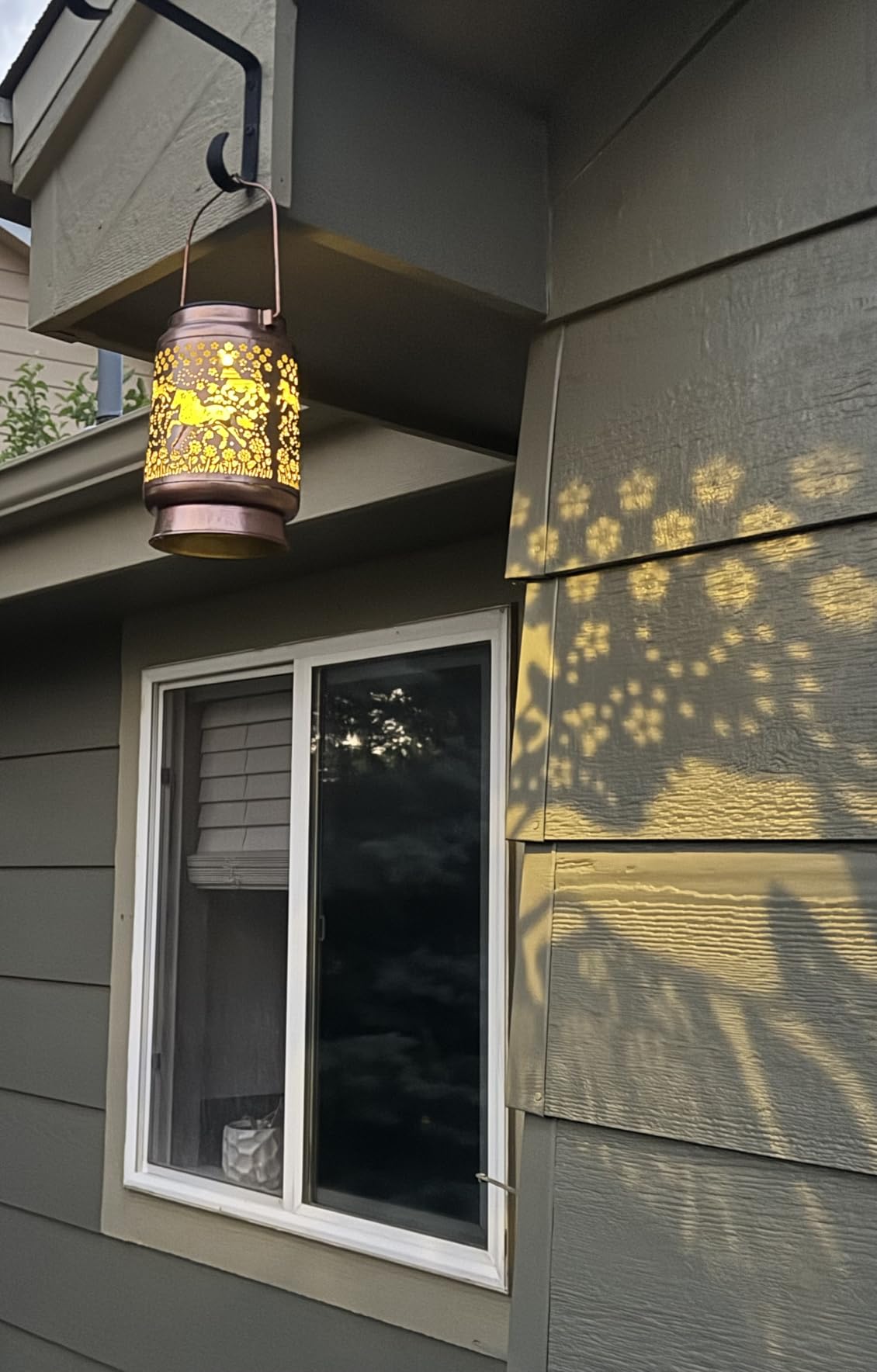 Horse Solar Lanterns Outdoor Lights, Birthday Gifts for Women Mom Grandma, Horse Garden Decor, Hanging Solar Lights Outside Decorative, Solar Powered Lanterns for Yard Patio Path Backyard Porch Decor customer photo 2