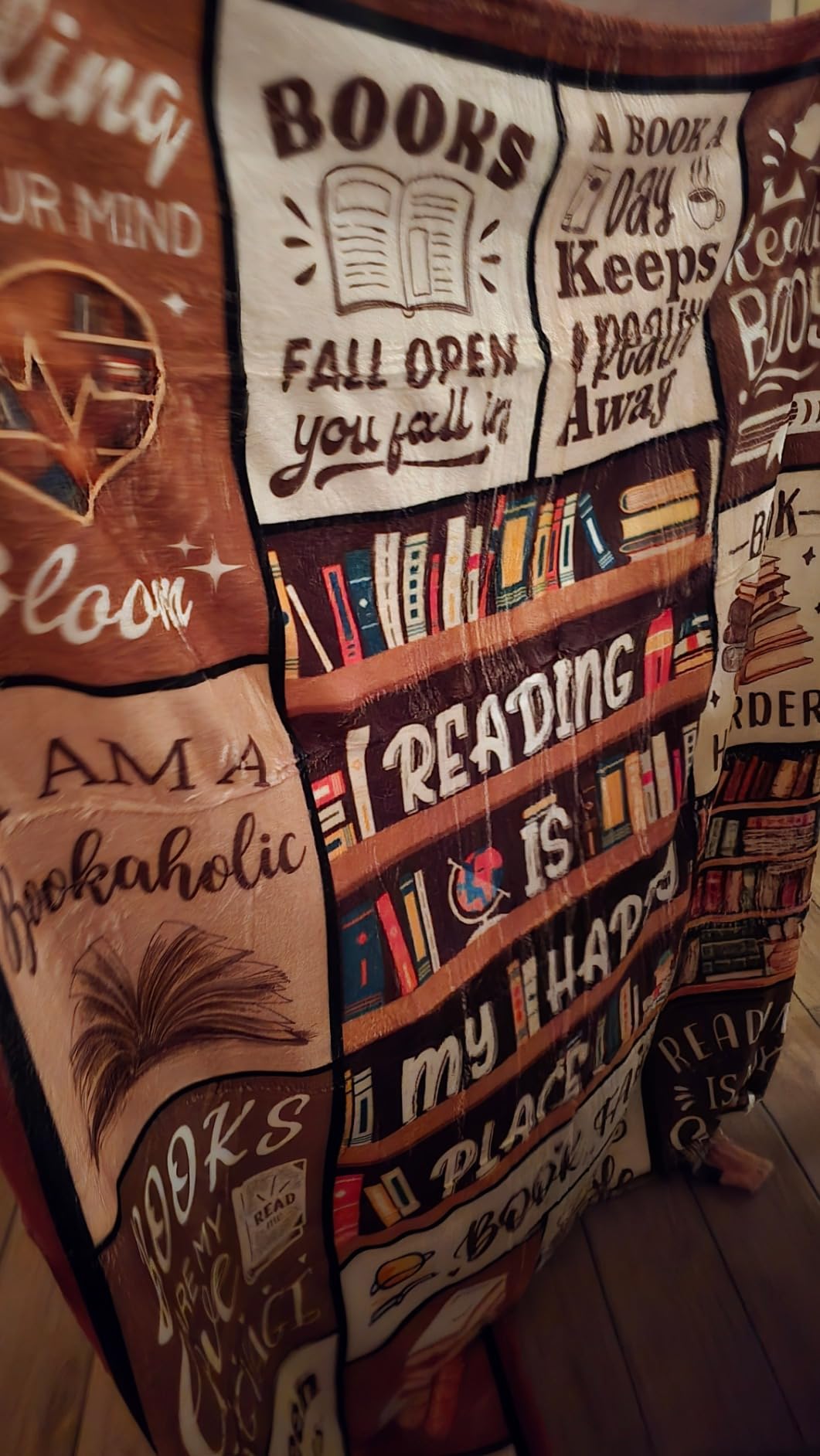 BAOERN Book Lovers Gifts for Women, Reading Blanket for Book Lovers 50