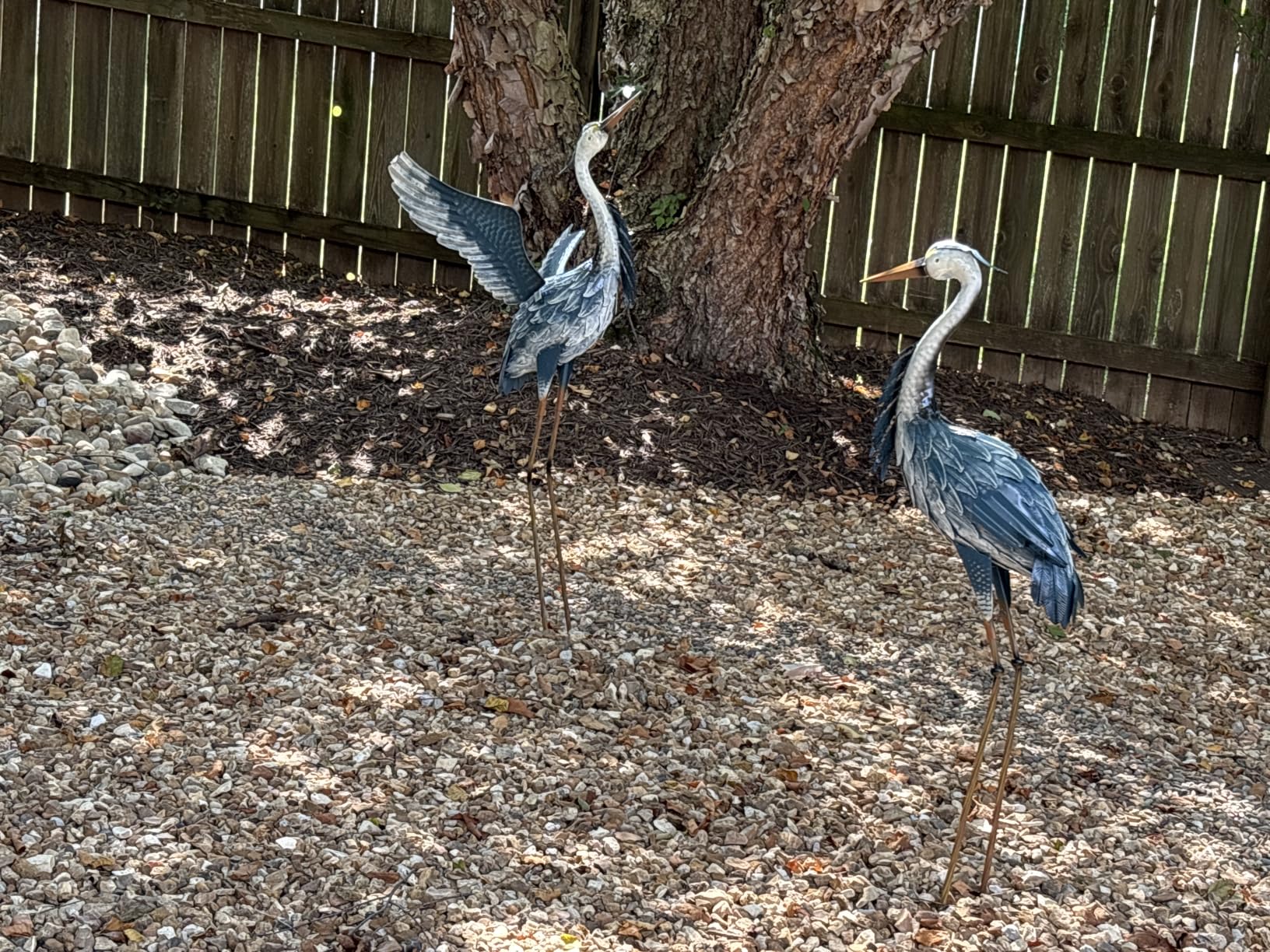 TERESA'S COLLECTIONS Garden Decor, Set of 2 Herons Garden Decor, 23-25