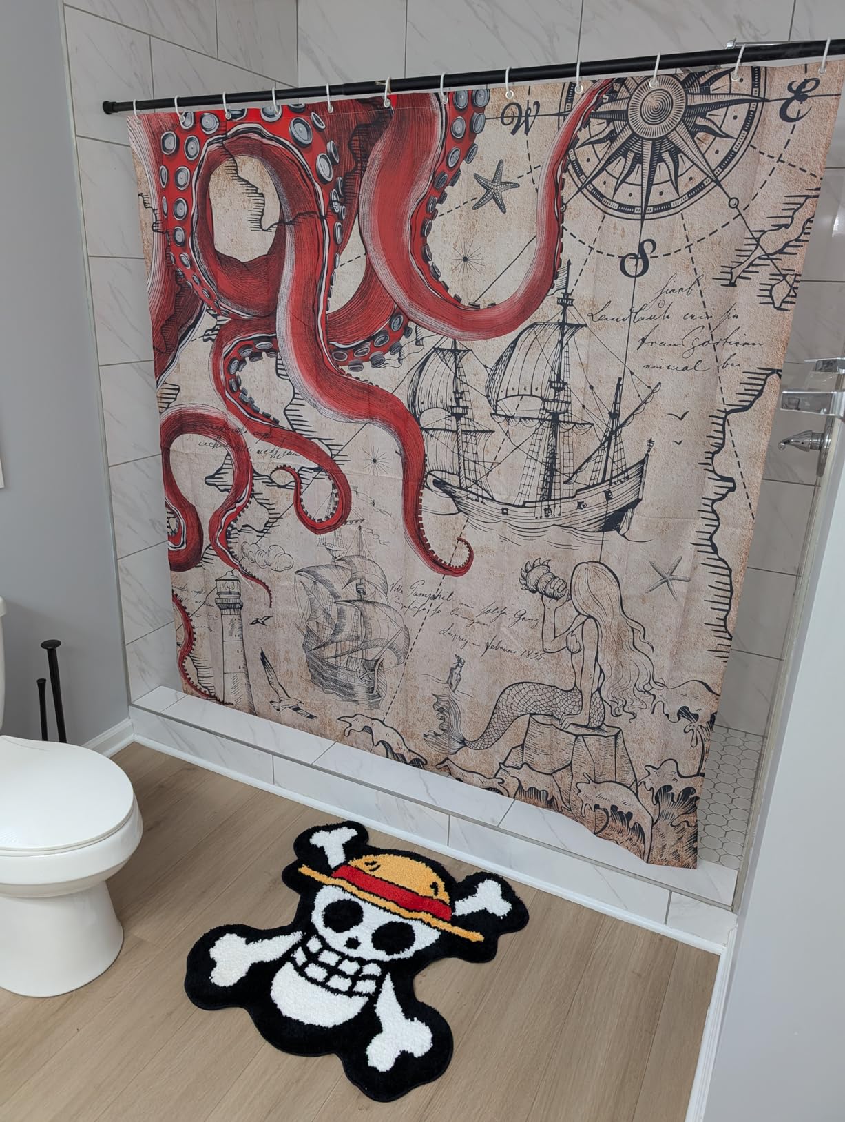 One Piece Rug - Anime bathmat - Handmade Tufted Rood Decor - Handmade & Premium- 28in (70cm) - Hypebeast Rug - Preppy Decor - Hypebeast Decor (One Piece) customer photo 2