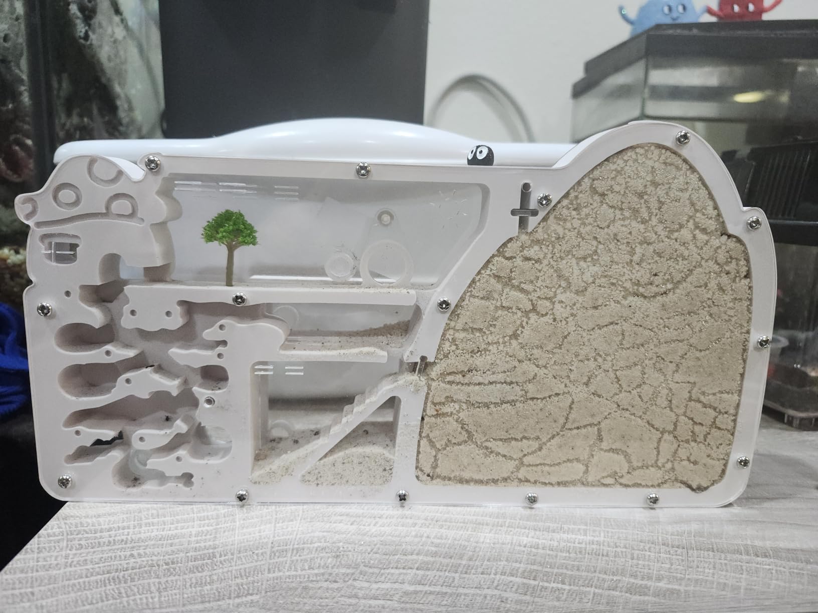 Ant Farm Castle - Large Viewing Area - Care for Live Ants - Ant Colony Observation Kits with Sand Habitat (Yellow) customer photo 1