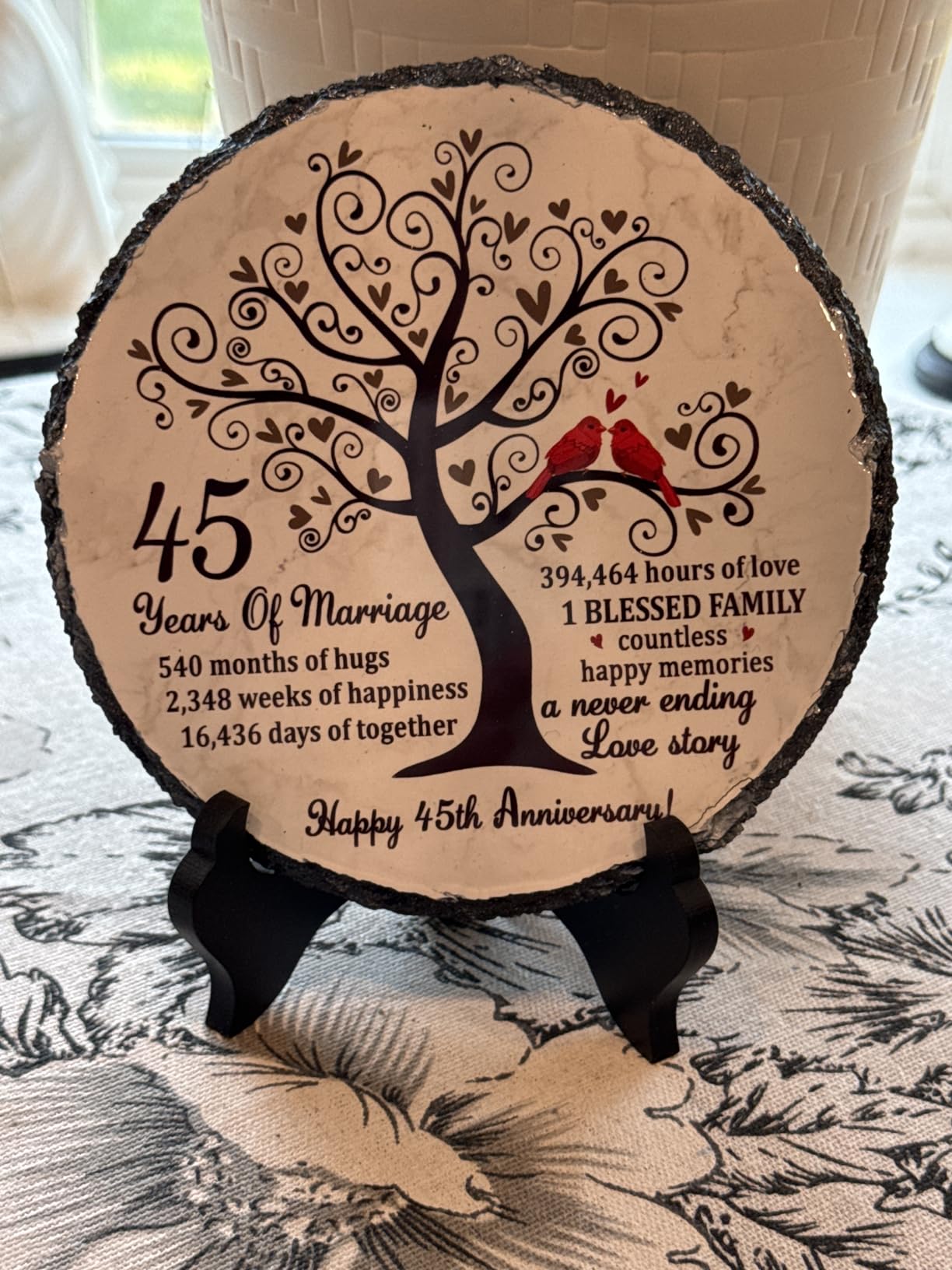 Pearl Couple Slate Plate - 30th Anniversary Wedding Gifts for Parents & Couples - Unique 30th Wedding Gift Ideas - 30 Years of Marriage Decoration, Plaque, Keepsake (Pearl Anniversary) customer photo 2