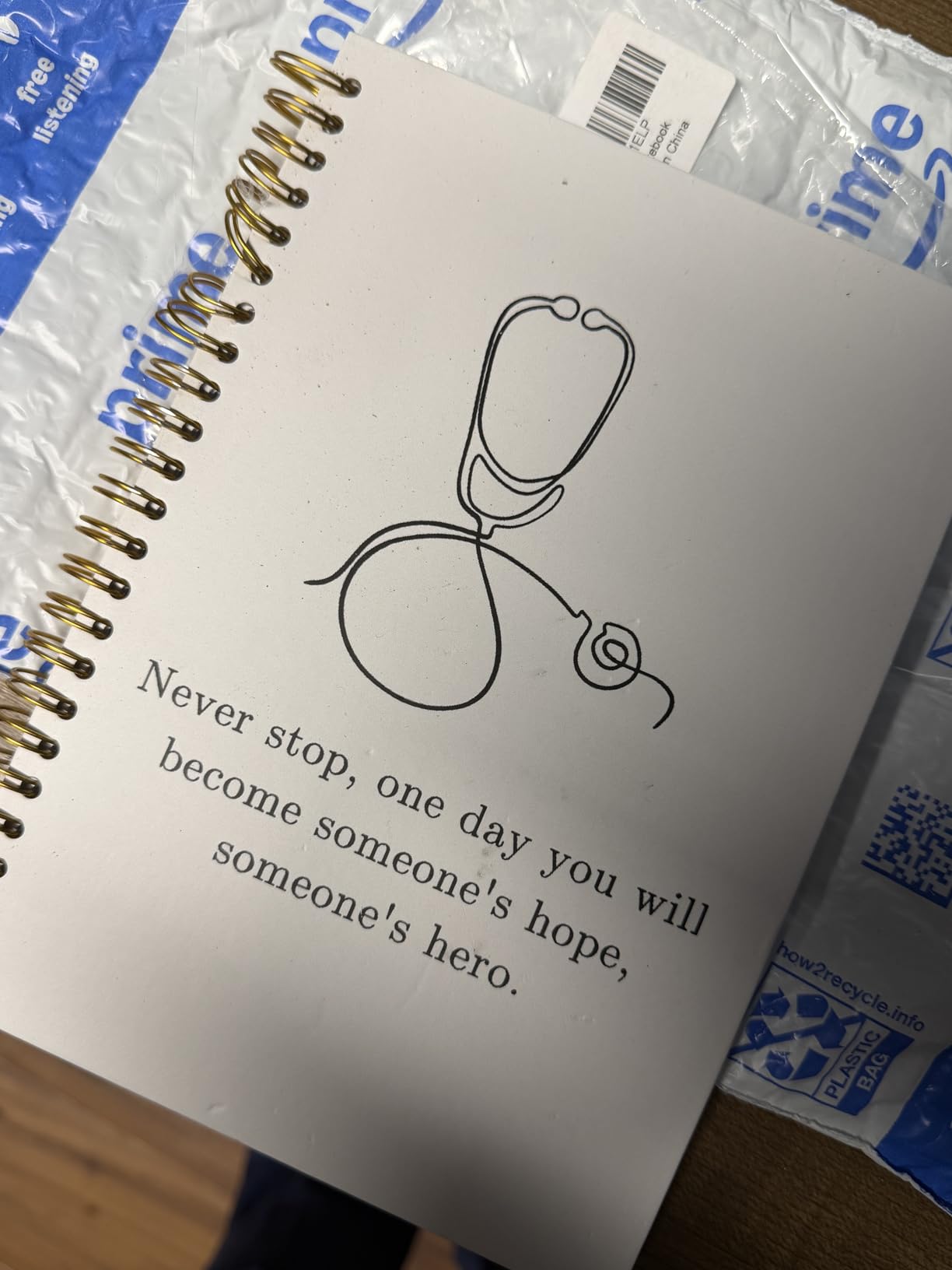 BearCake Phlebotomist Notebook, Phlebotomist Gifts, Phlebotomist Notebook Journal, Future Phlebotomist Gifts, Spiral Notebook 5.5x8.3 customer photo 2