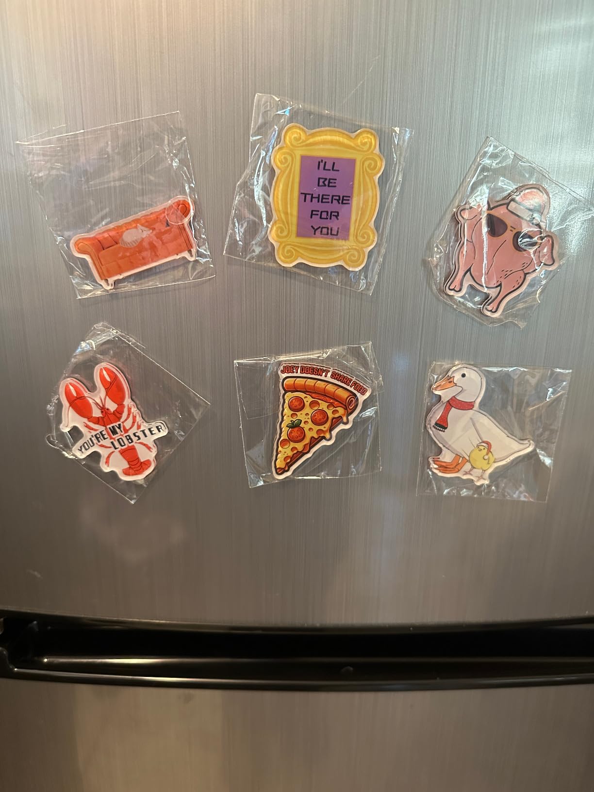 Friends Fridge Magnets for TV Show Fans, Strong Magnetic Kitchen Refrigerator Decor, Friend Themed Party Decorations, Classic Friends Design Magnets for TV Show Fans Party Decor 6 Pcs customer photo 1