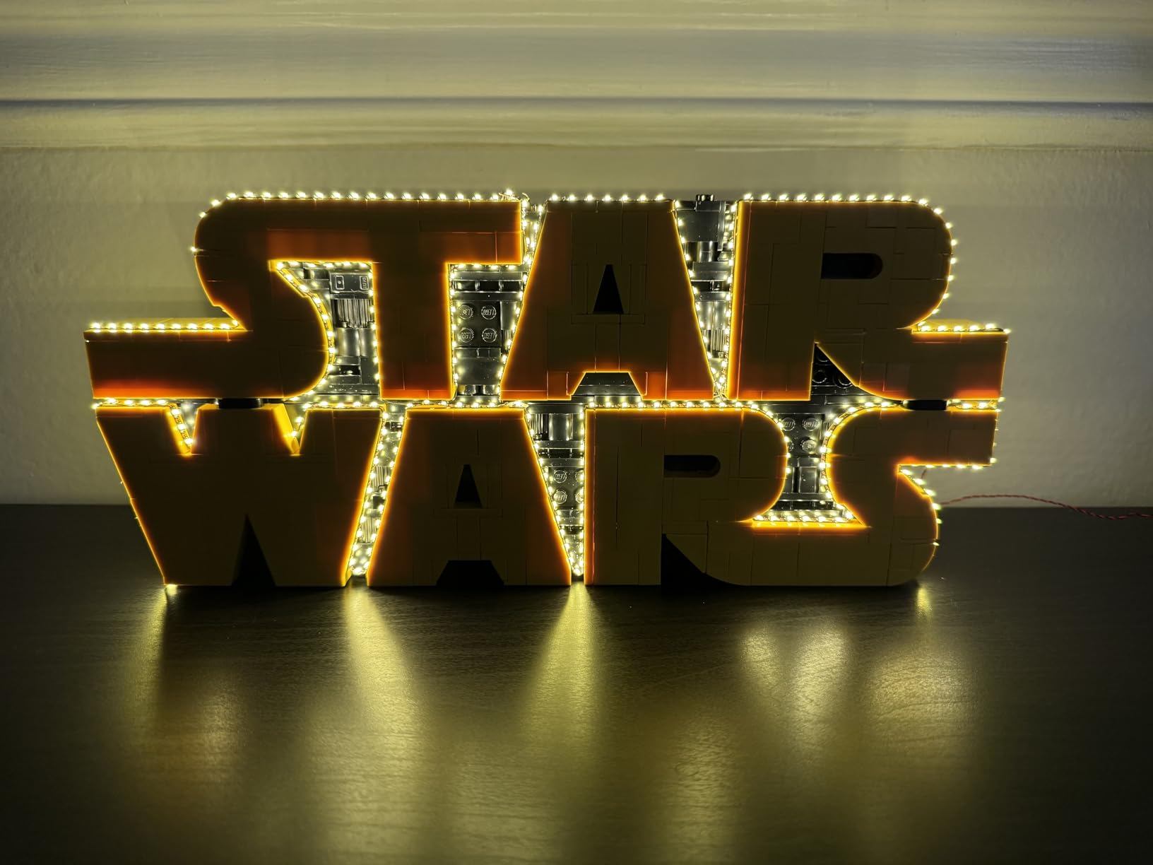 LEGO Star Wars Brick-Built Star Wars Logo - Building Set for Adults 18+ - Star Wars Gift Idea for Birthdays - Collectible DIY Model Kit - Home Decor Idea for Fans of The Movie Series - 75407 customer photo 1