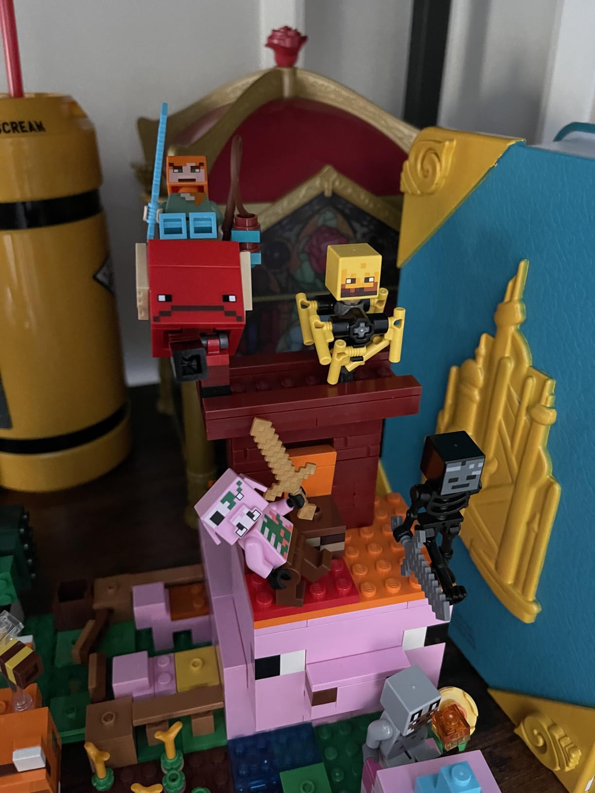 LEGO Minecraft The Nether Lava Battle Toy and Playset - Building Minecraft Toy for Kids, Ages 6+ - Alex, Wither Skeleton, Blaze and Strider Figures for Pretend Play - Gift Idea for Birthdays - 21266 customer photo 2
