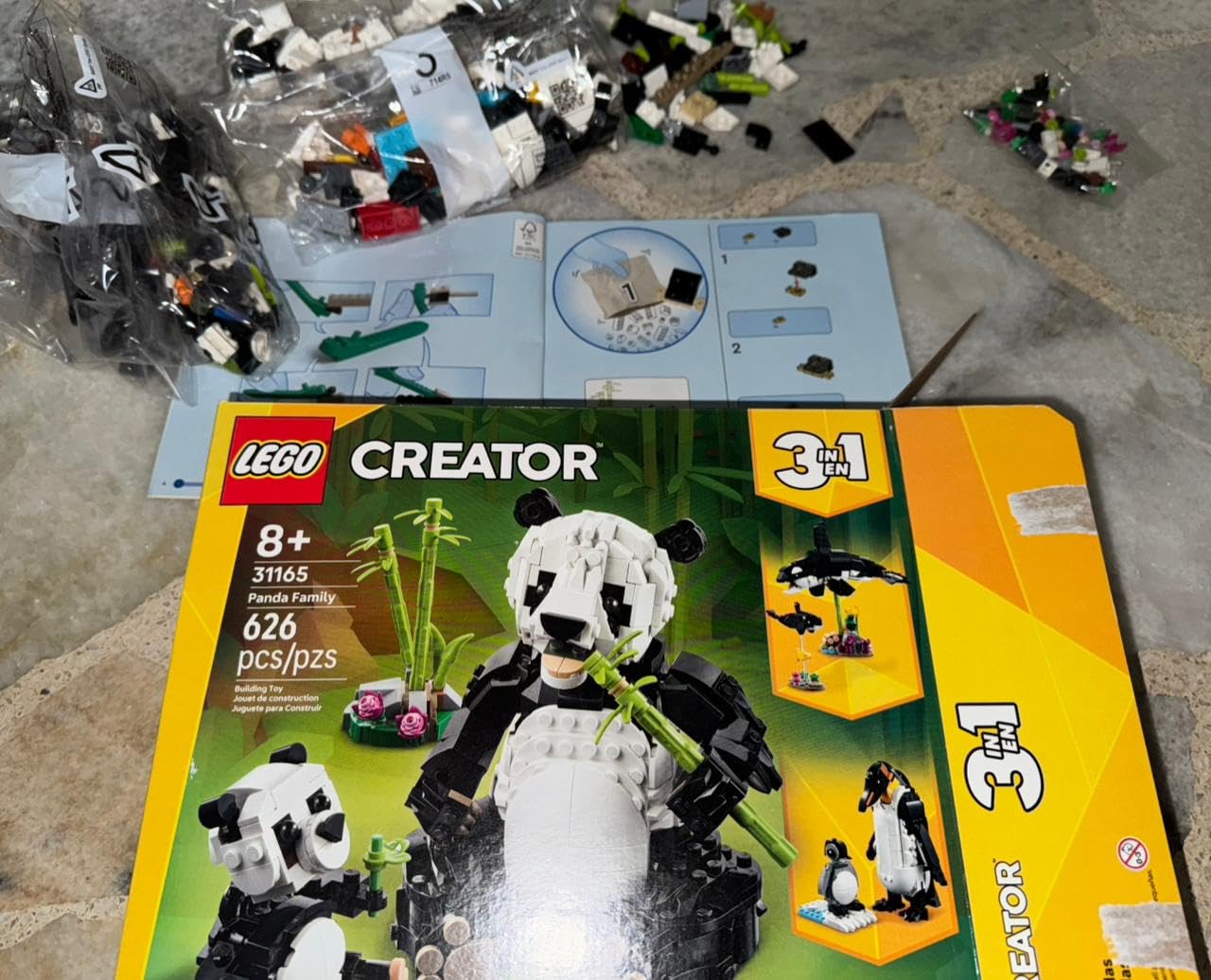 LEGO Creator 3 in 1 Wild Animals Panda Family - Building Toy Kit for Kids with 3 Building Options customer photo 2