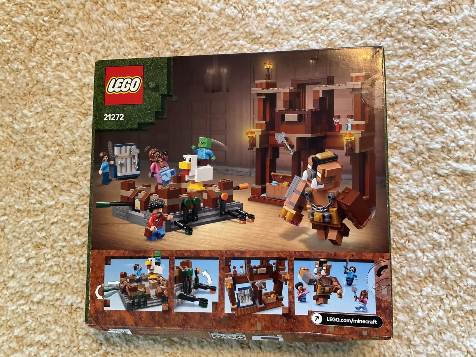 LEGO Minecraft Woodland Mansion Fighting Ring - Building Toy for Kids Age 10+ - Includes Steve, Garrett, & Henry Minecraft Figures, Plus a Chicken Jockey & More - Birthday Gift Idea for Fans - 21272 customer photo 1