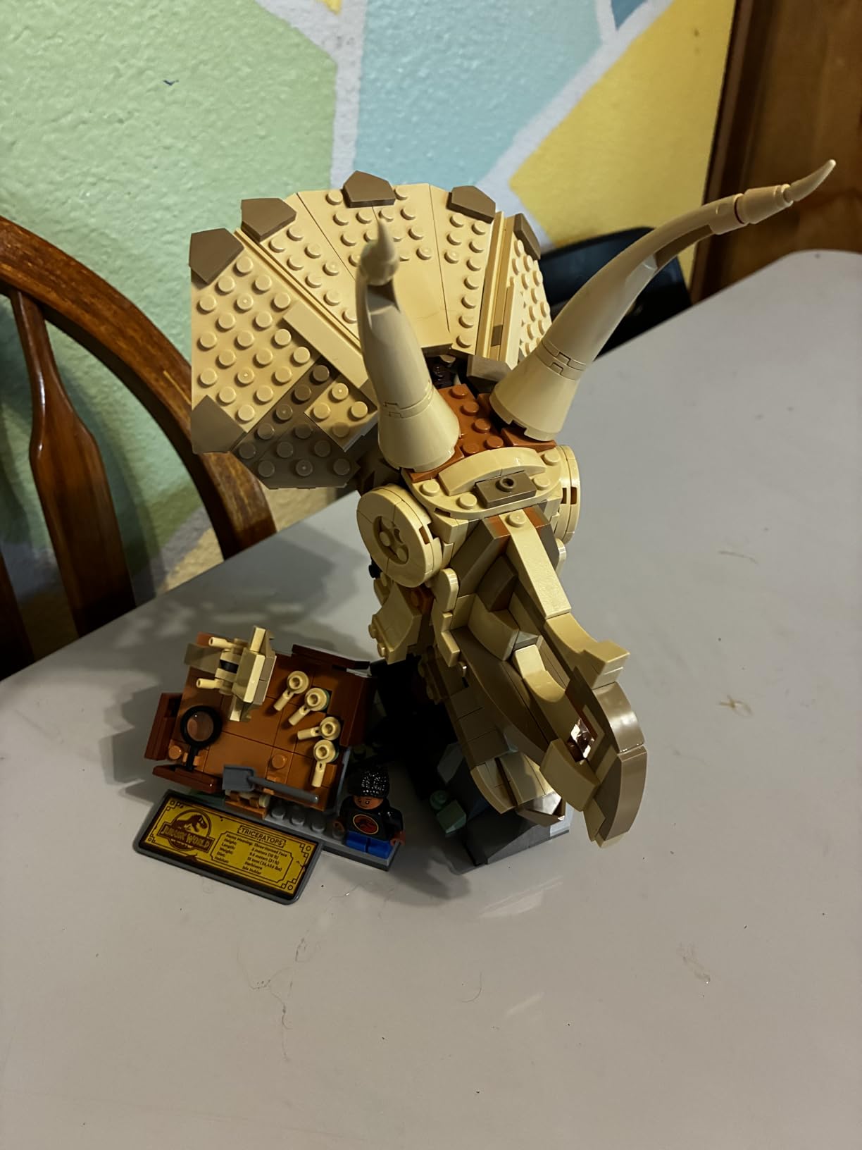 LEGO Jurassic World Dinosaur Fossils Triceratops Skull Toy - Dinosaur Toy Fossil Building Set for Kids, Boys and Girls, Ages 9+ - Model Display Kit - Gift Idea for Birthdays - 76969 customer photo 1