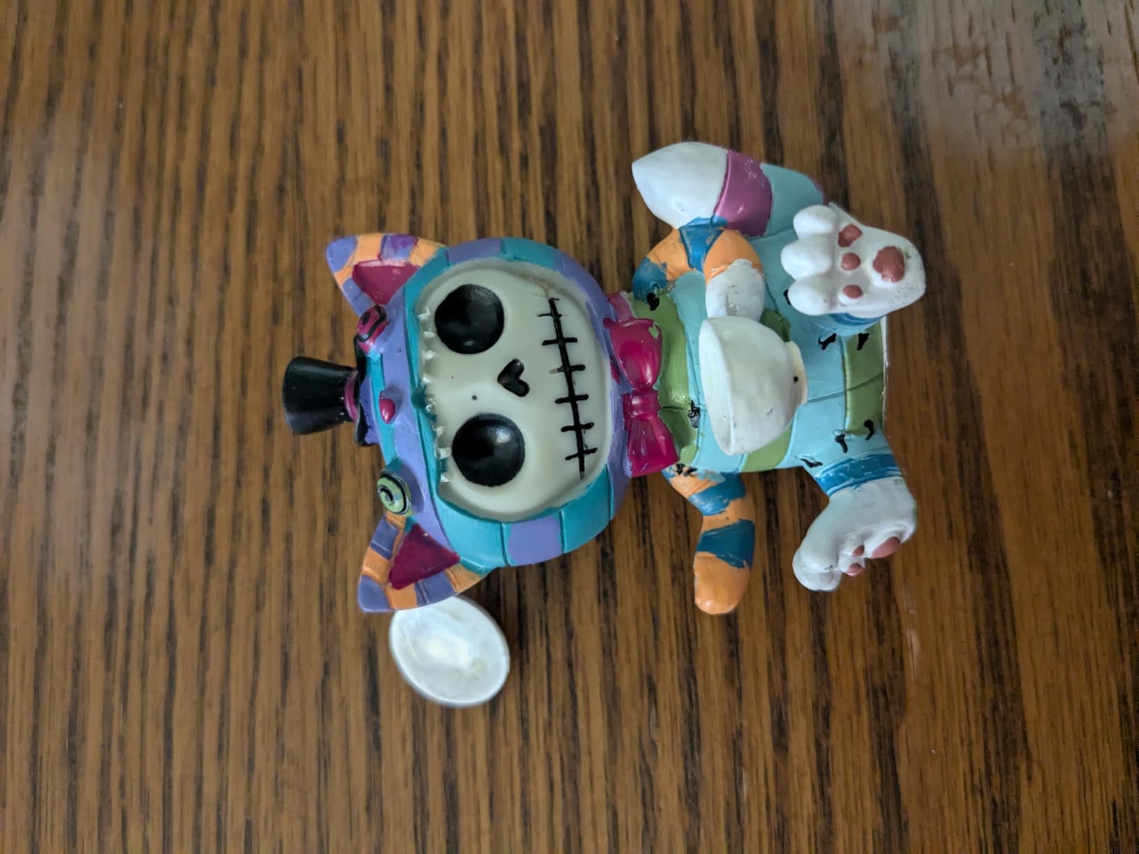 Pacific Giftware Platypus Bill Furrybones Collectible Figurine Signature Skeleton in Platypus Costume with Little Green Bird Friend Perfect for Home Decor and Unique Gifts 2.88