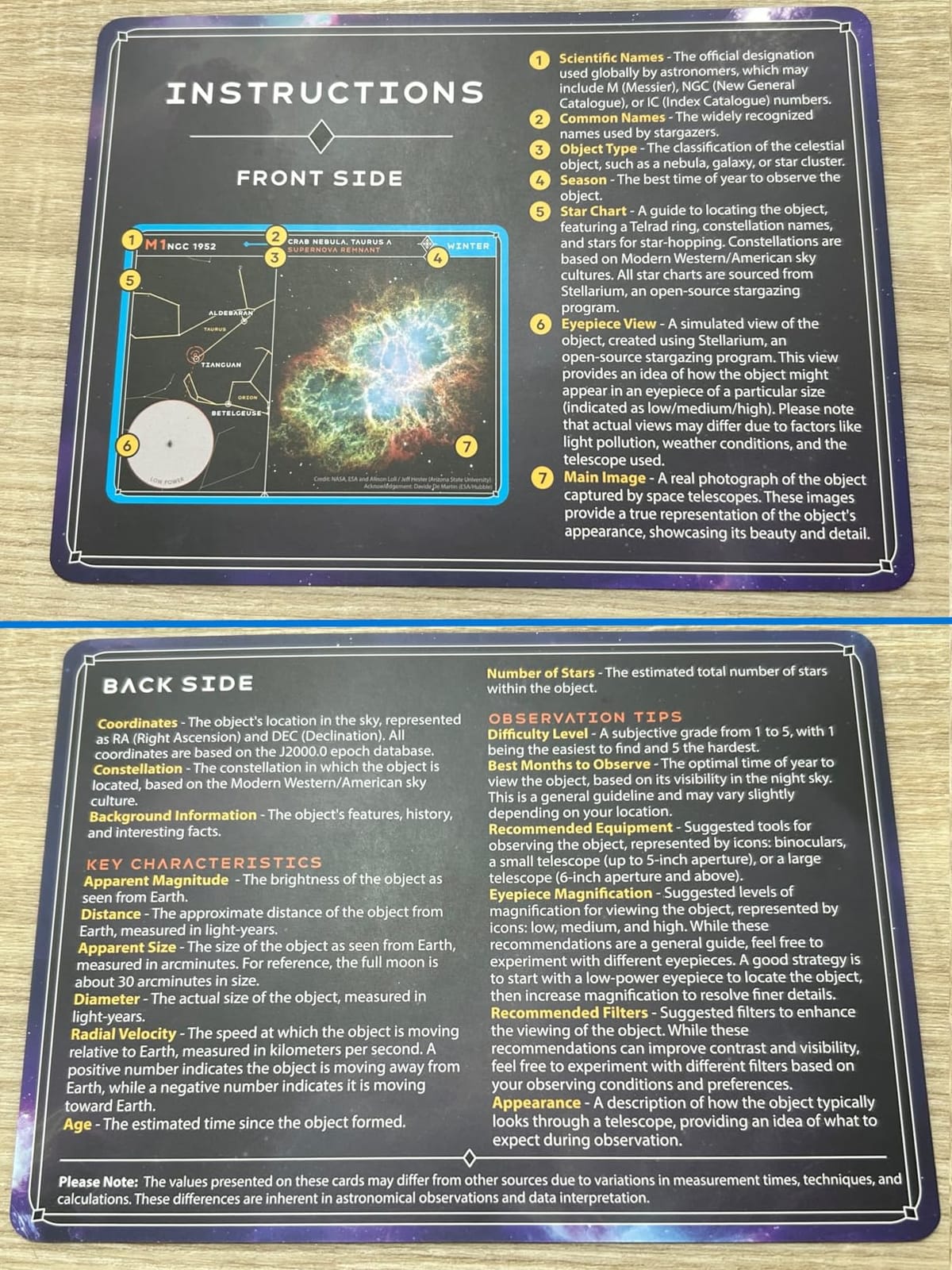 Stargazing Cards - Messier Catalog, 110 Astronomy Flashcards | Telescope & Binocular Guide, Star Charts, Astrophotography, Facts, Laminated Cards, Astronomy & Space Gift for Kids & Adults customer photo 1